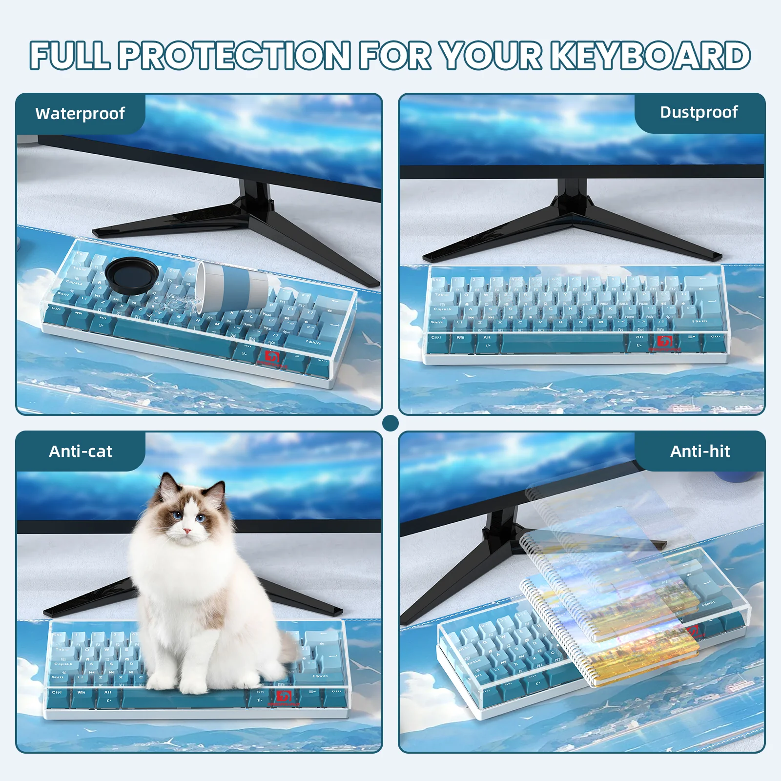 ATTACK SHARK x MAMBASNAKE 62-Key Keyboard Cover - Image 6