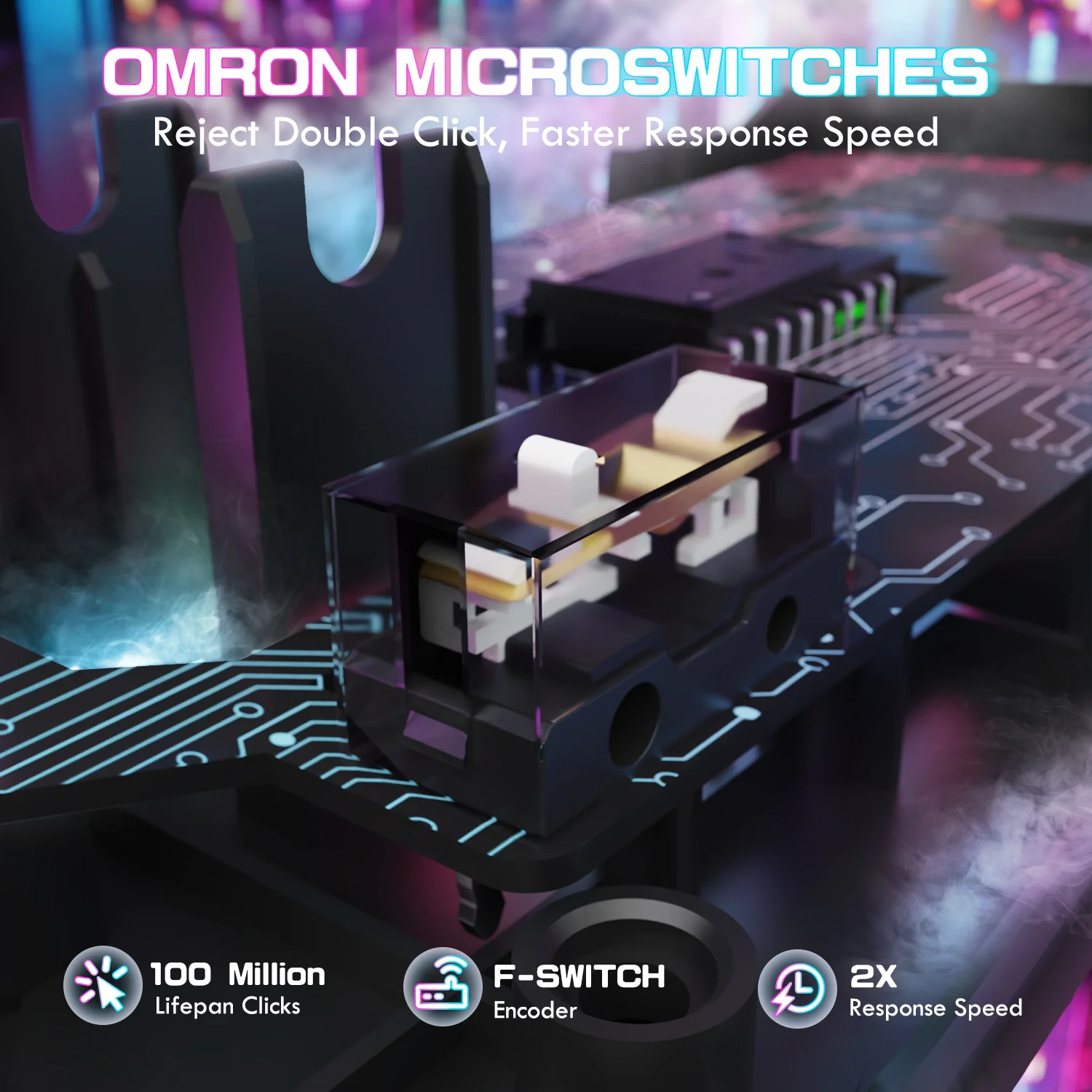 ATTACK SHARK X1 Tri-mode Gaming Mouse With Touchpad RGB Charging Dock PAW3395PRO Sensor - Image 15