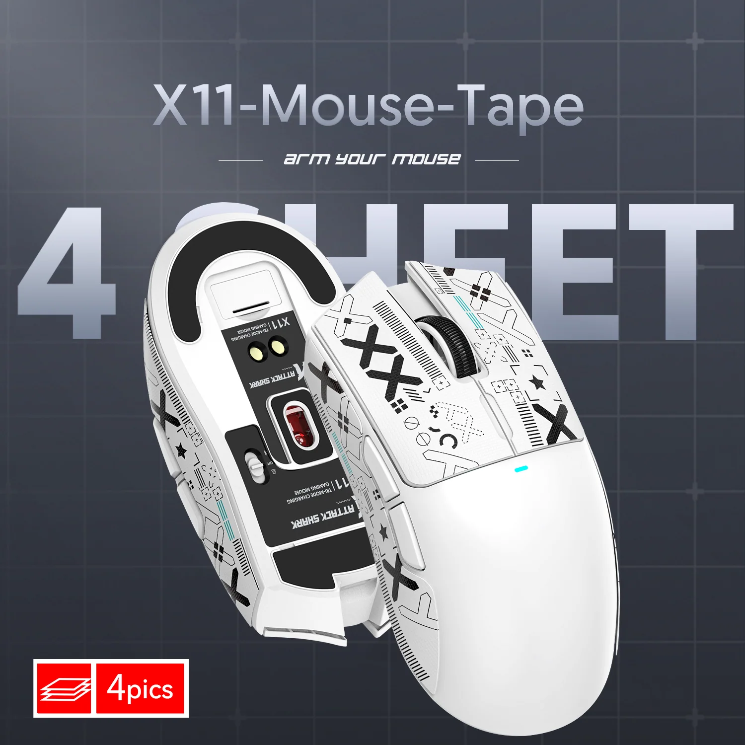 ATTACK SHARK X11 Gaming Mouse Grip Tape - Image 4