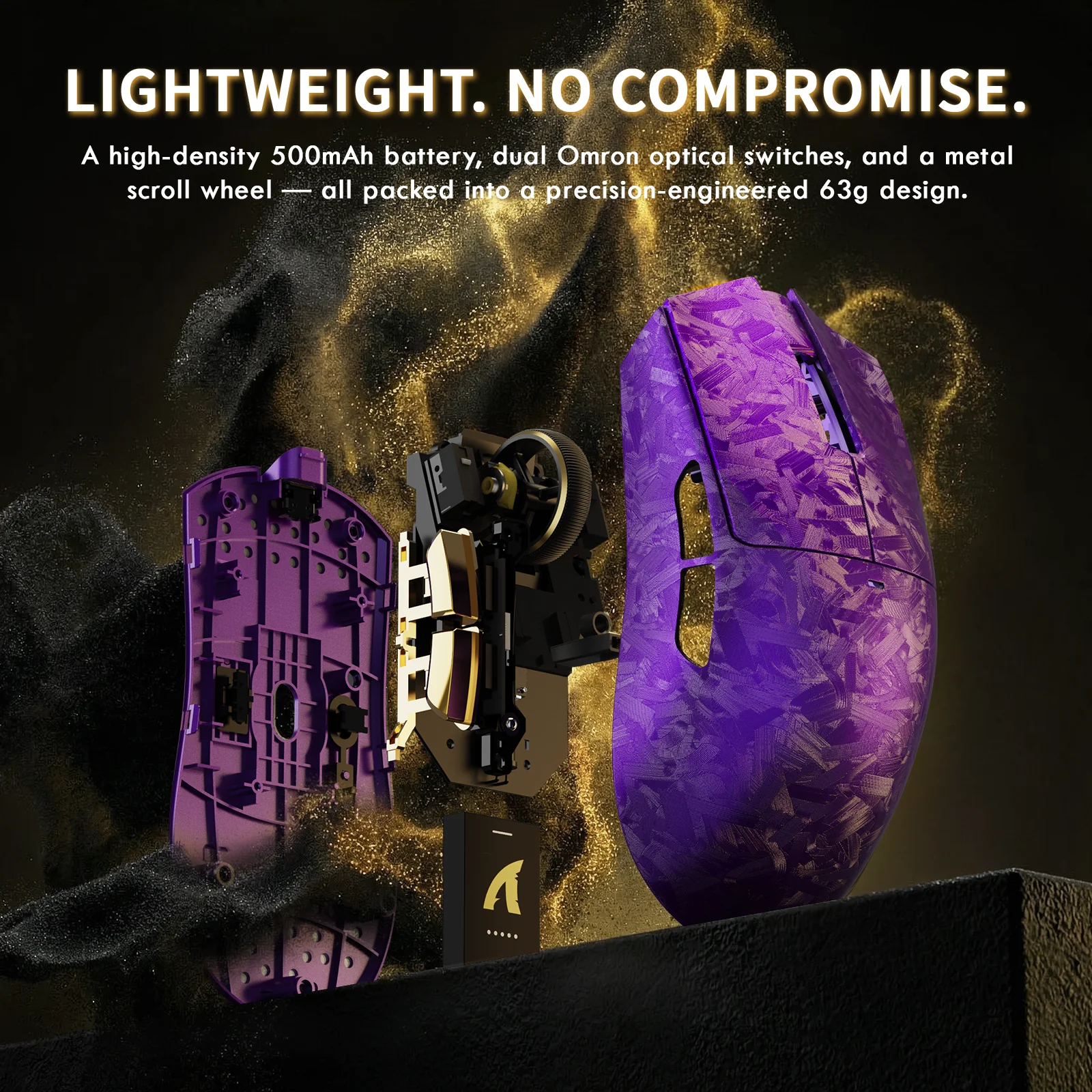 ATTACK SHARK X11 ULTRA Carbon Fiber Wireless Gaming Mouse With C06 Ultra LED Cable - Image 17