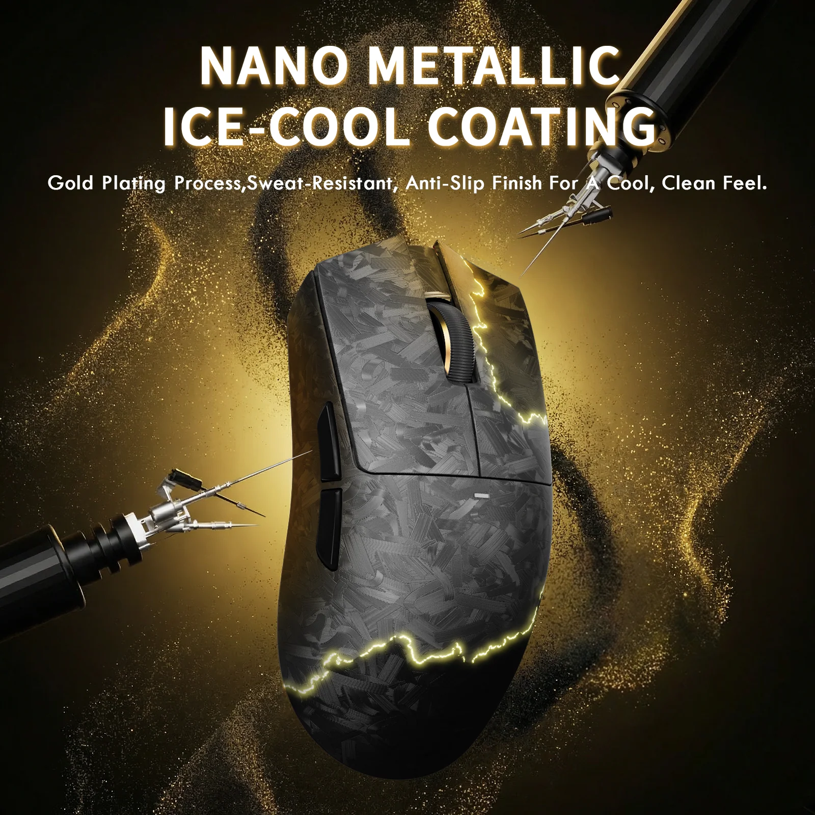ATTACK SHARK X11 ULTRA Carbon Fiber Wireless Gaming Mouse With C06 Ultra LED Cable - Image 8