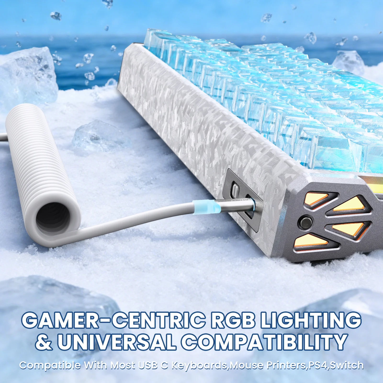 ATTACK SHARK R68 HE & X11 ULTRA Carbon Fiber Gaming Bundle With C01 ULTRA Coiled Cable - Image 17