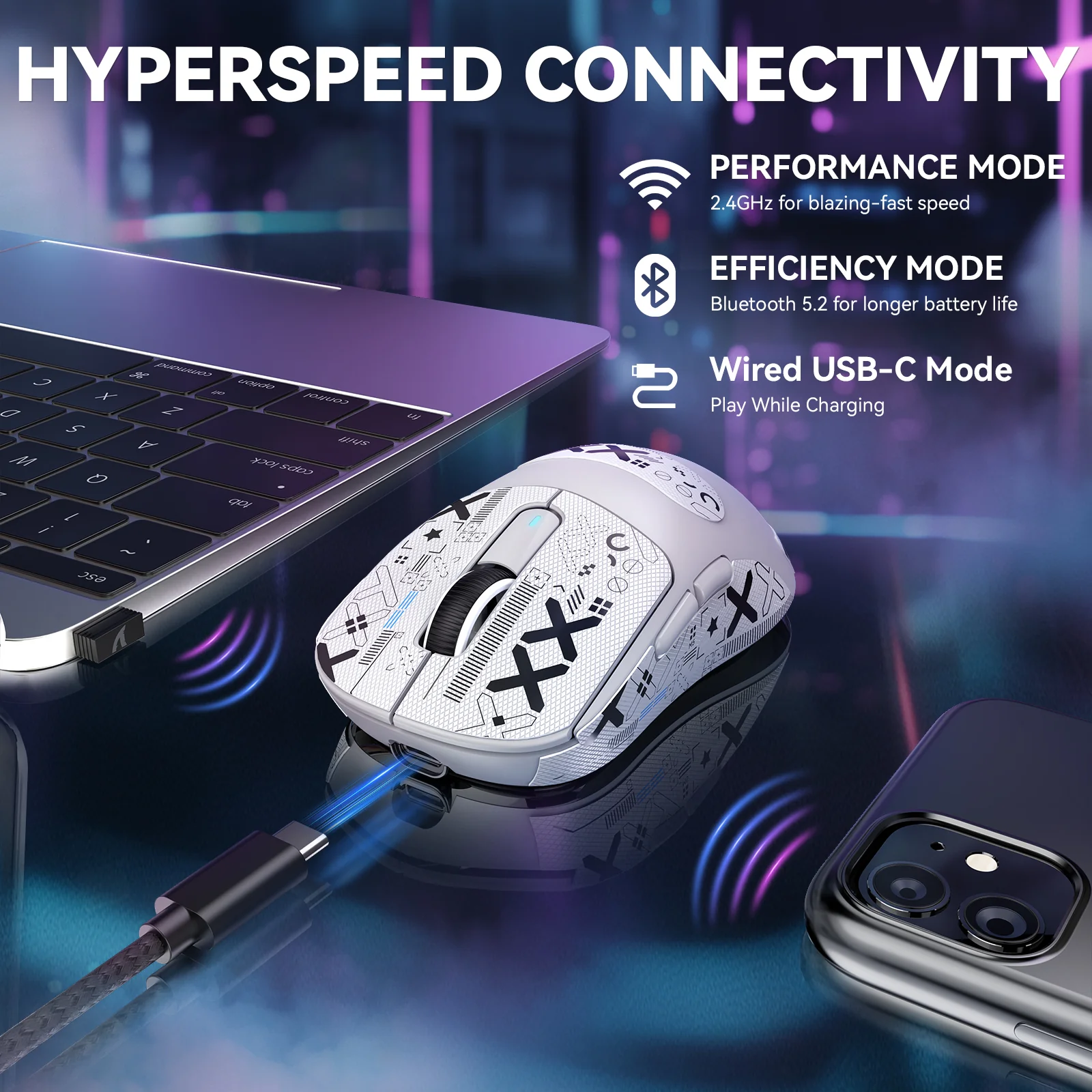 ATTACK SHARK X3MAX PAW3950 Wireless Gaming Mouse - Image 27