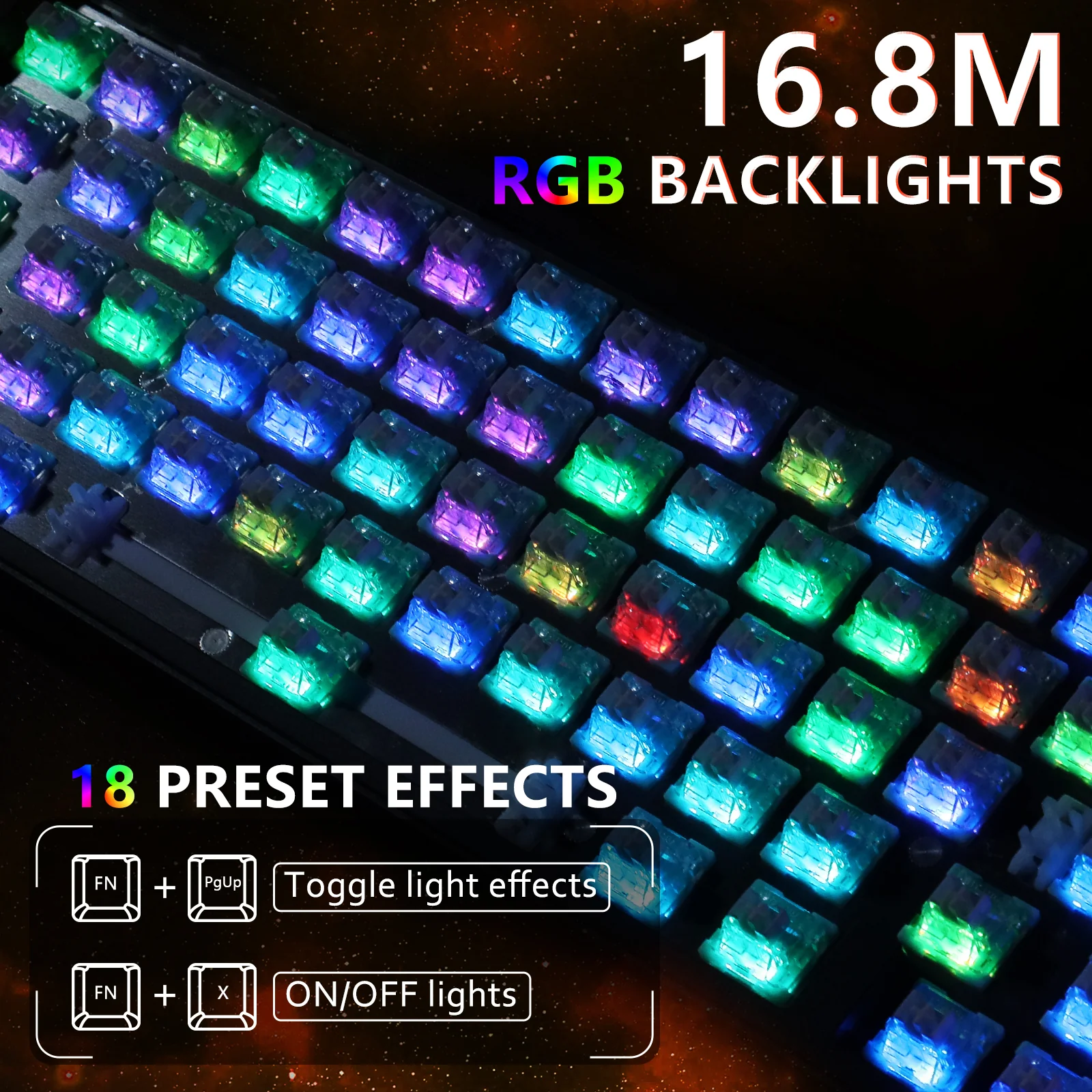ATTACK SHARK X65 HE Magnetic Switch Rapid Trigger Keyboard - Image 17