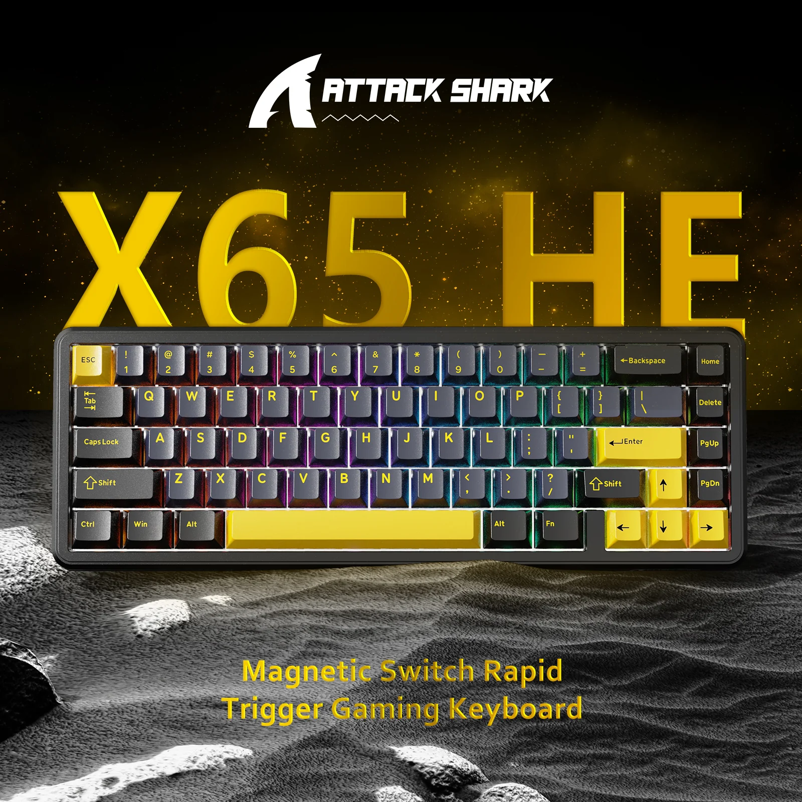 ATTACK SHARK X65 HE Magnetic Switch Rapid Trigger Keyboard - Image 19