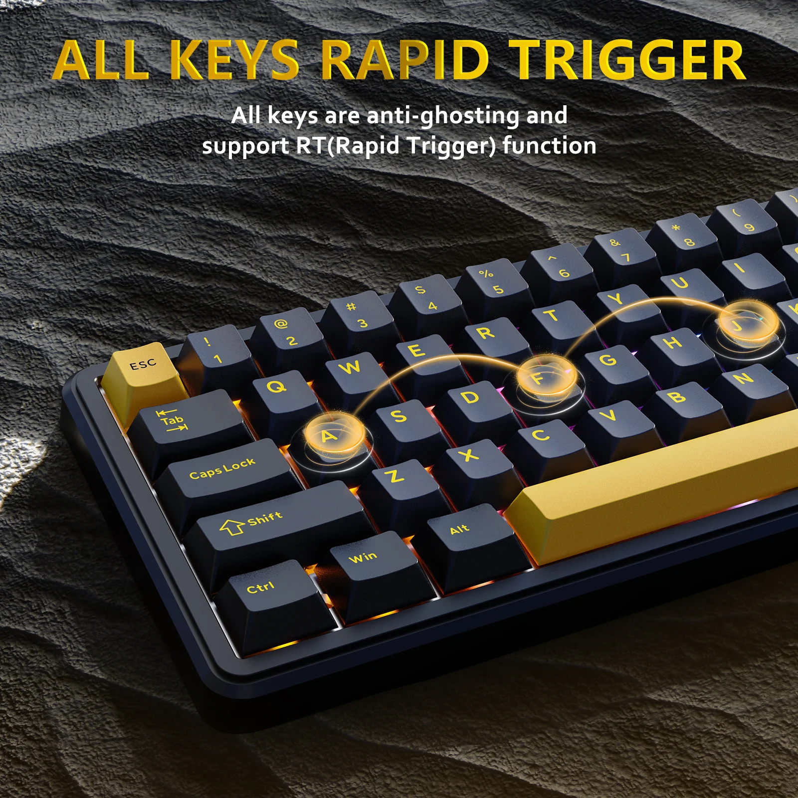 ATTACK SHARK X65 HE Magnetic Switch Rapid Trigger Keyboard - Image 23