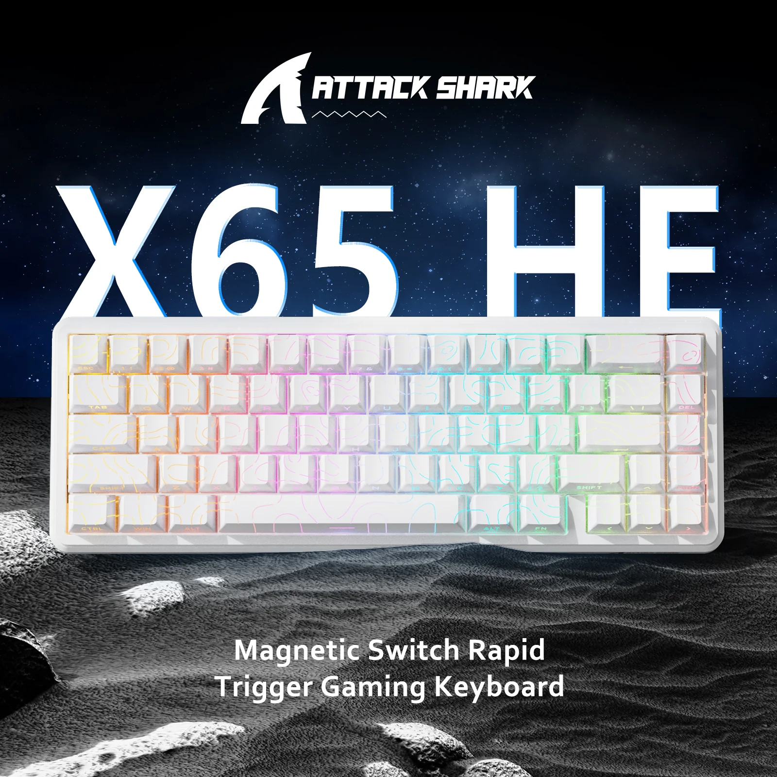 ATTACK SHARK X65 HE Magnetic Switch Rapid Trigger Keyboard - Image 28