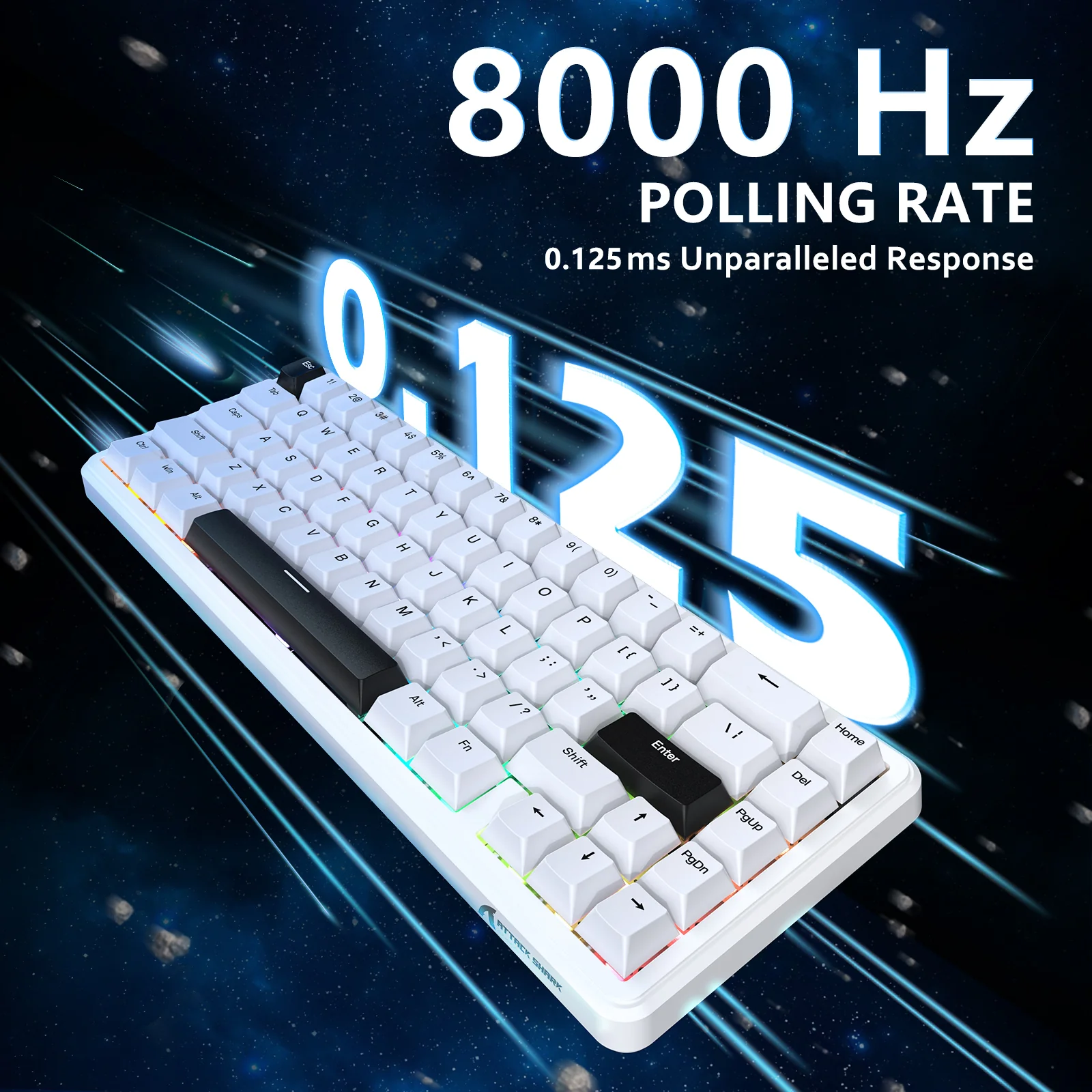 ATTACK SHARK X65 HE Magnetic Switch Rapid Trigger Keyboard - Image 3