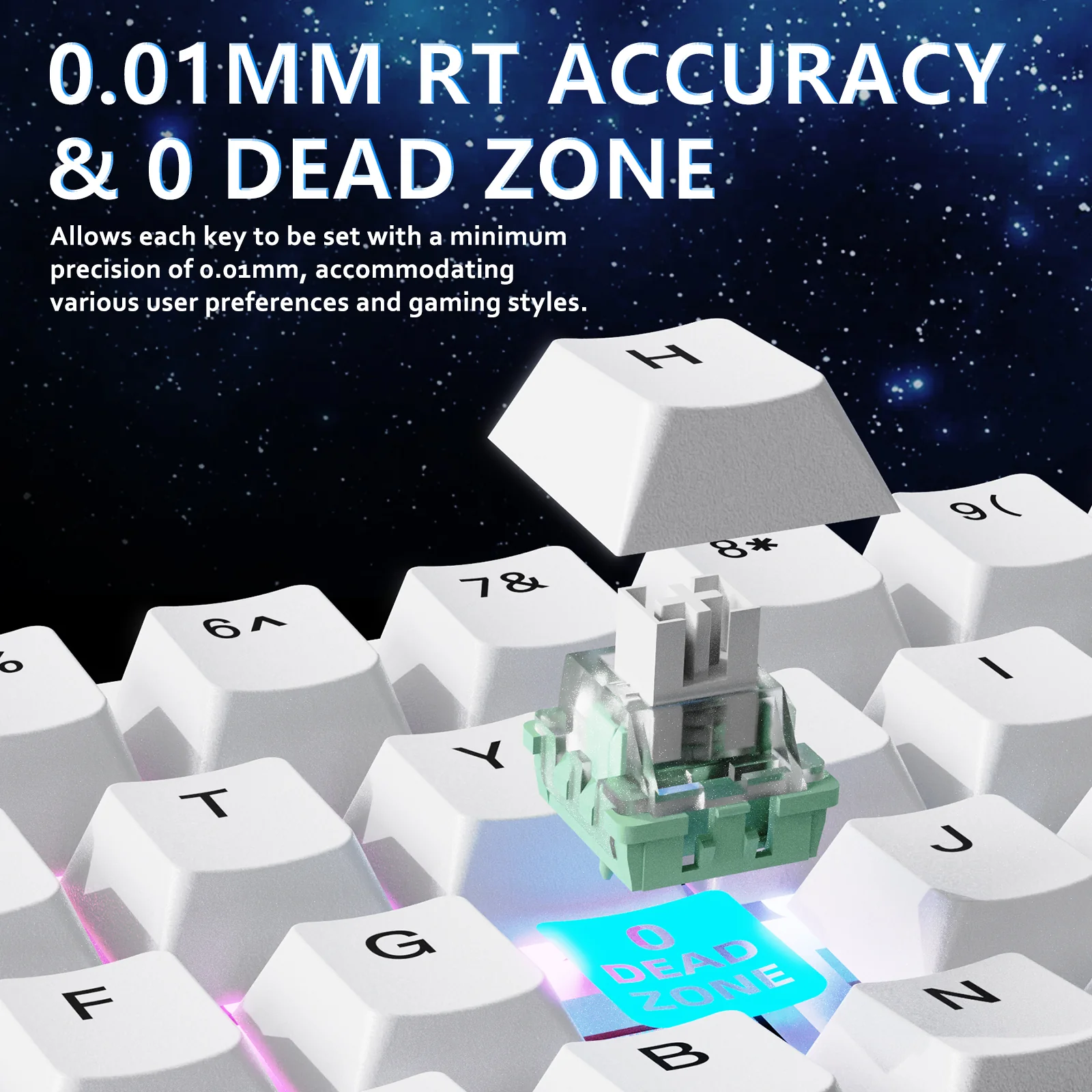 ATTACK SHARK X65 HE Magnetic Switch Rapid Trigger Keyboard - Image 4