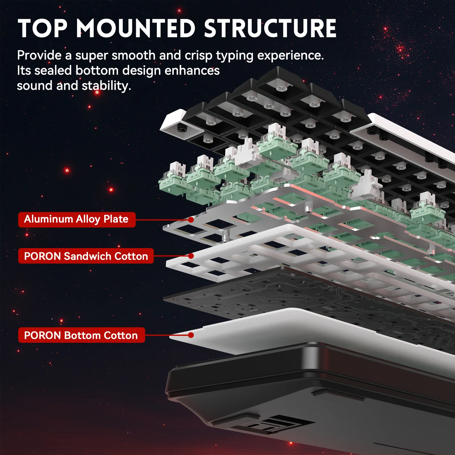 ATTACK SHARK X65 HE Magnetic Switch Rapid Trigger Keyboard With 8Khz Coiled Cable - Image 15