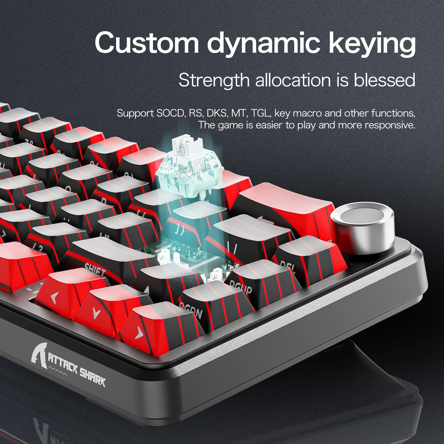 ATTACK SHARK X65PRO HE Rapid Trigger Keyboard - Image 4