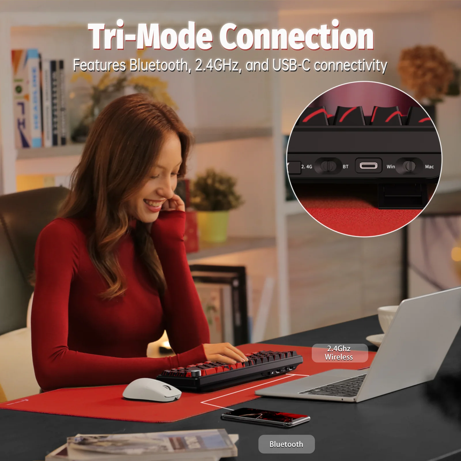 ATTACK SHARK X65PRO HE Wireless Rapid Trigger Keyboard Magnetic Switch - Image 7