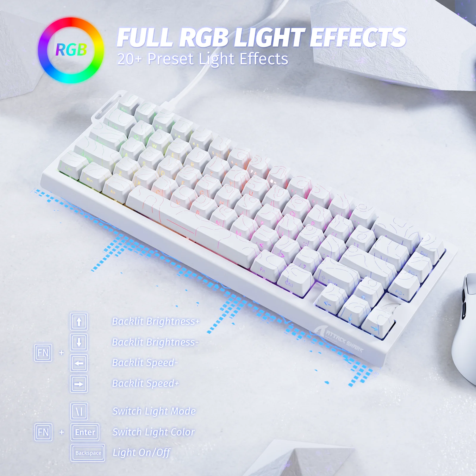 ATTACK SHARK X68 HE Rapid Trigger Keyboard Magnetic Switch - Image 16