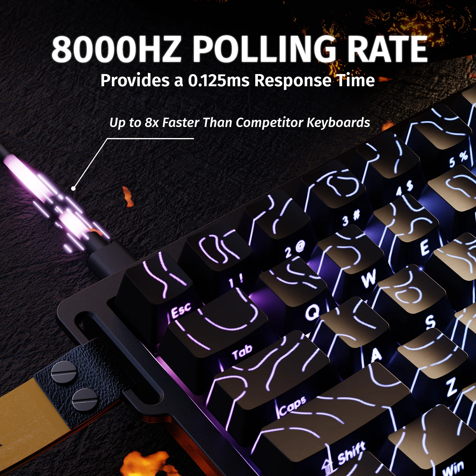 ATTACK SHARK X68 HE Rapid Trigger Keyboard Magnetic Switch - Image 3