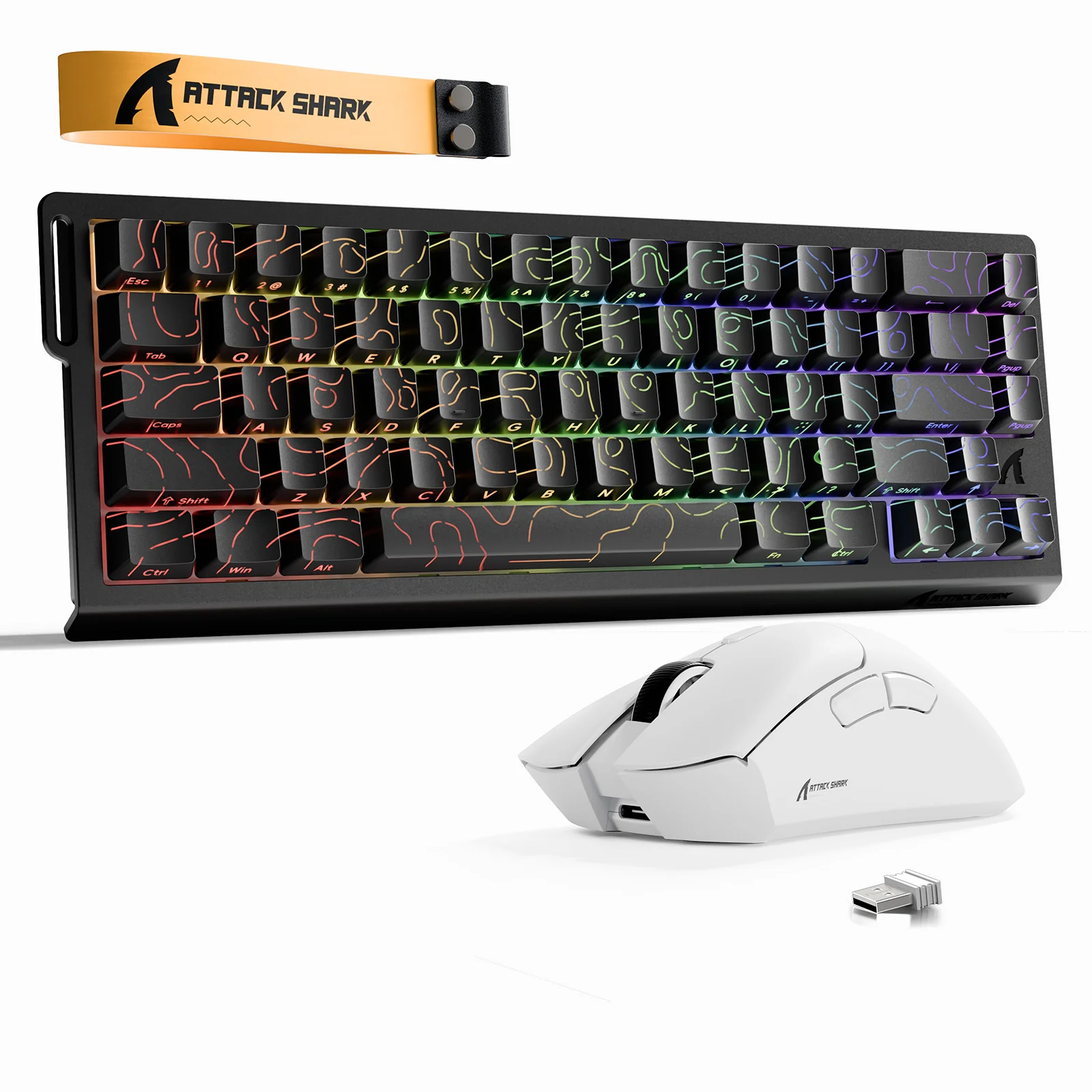 ATTACK SHARK X68HE Rapid Trigger Keyboard + R1 Wireless Gaming Mouse Bundle - Image 7
