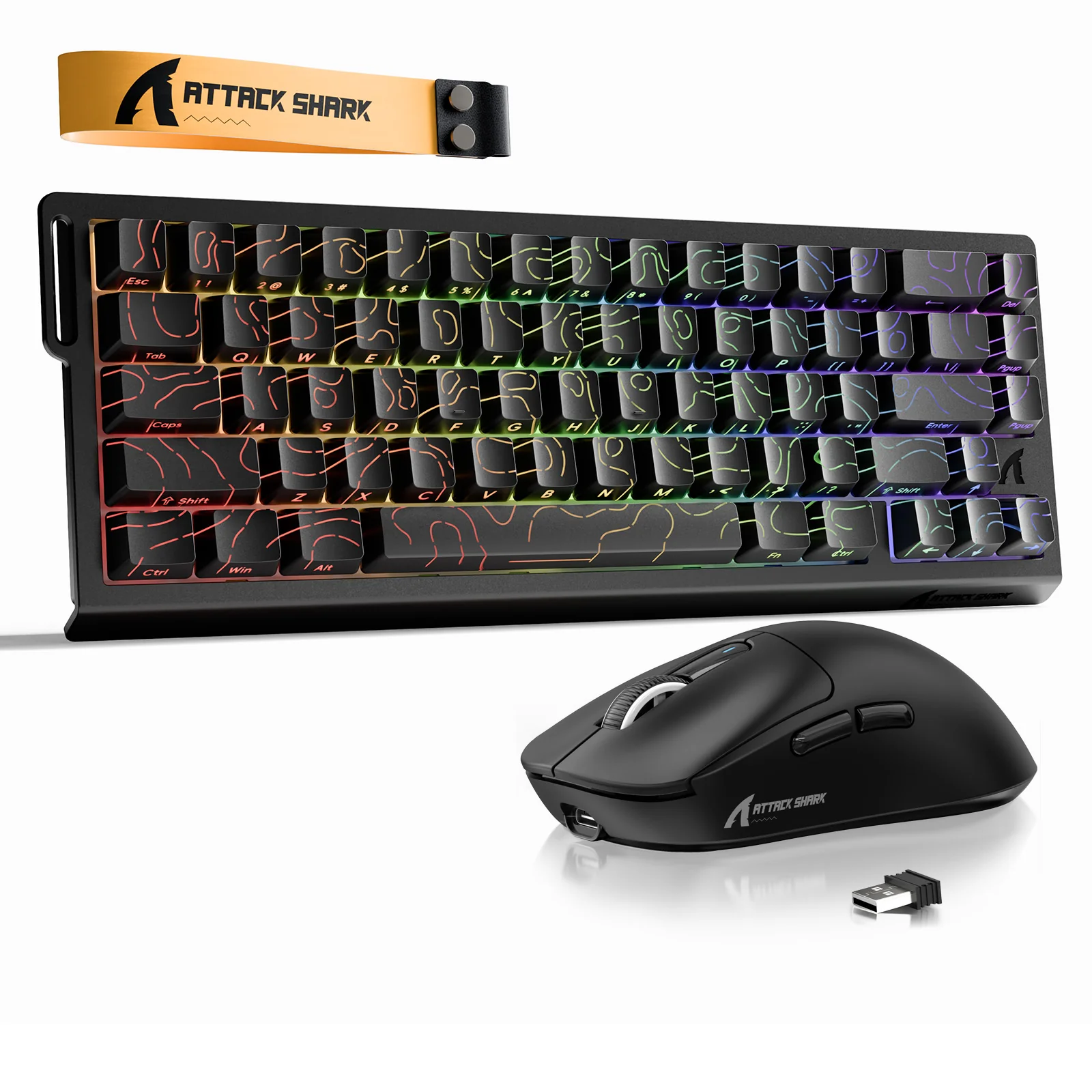 ATTACK SHARK X68HE Rapid Trigger Keyboard + X3 Wireless Gaming Mouse Bundle - Image 11