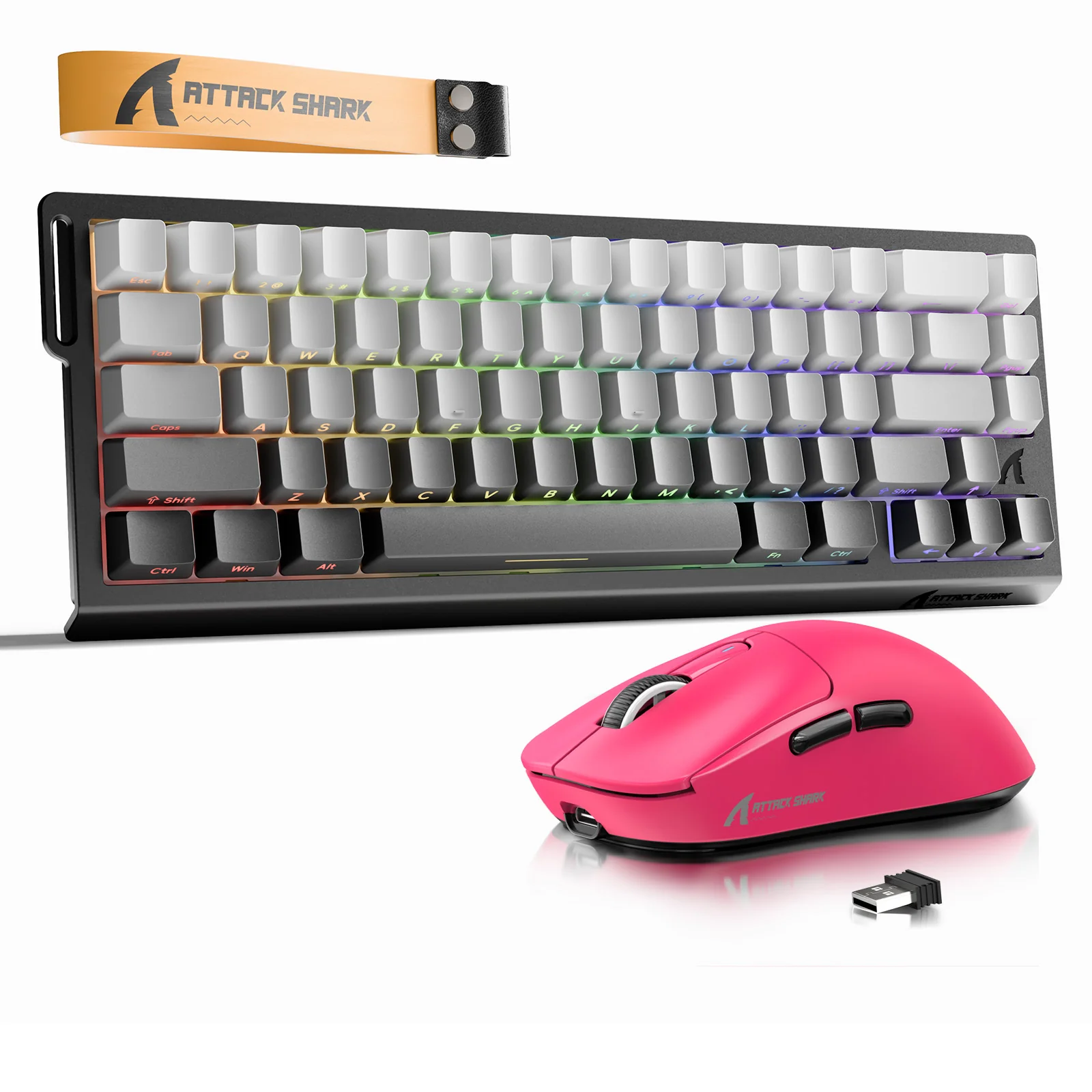 ATTACK SHARK X68HE Rapid Trigger Keyboard + X3 Wireless Gaming Mouse Bundle - Image 18