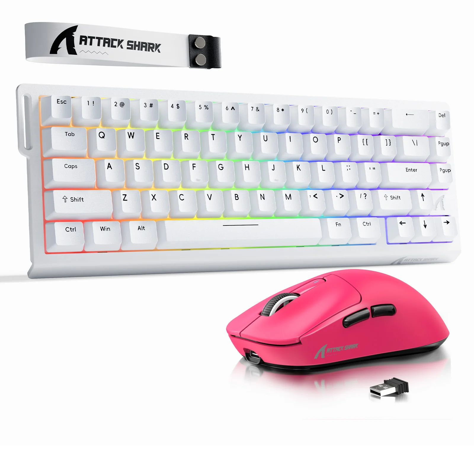 ATTACK SHARK X68HE Rapid Trigger Keyboard + X3 Wireless Gaming Mouse Bundle - Image 3