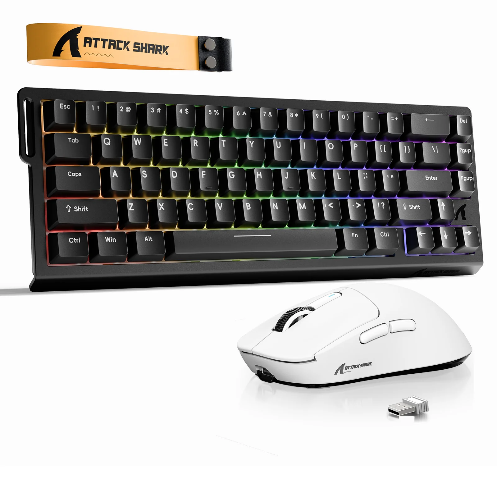 ATTACK SHARK X68HE Rapid Trigger Keyboard + X3 Wireless Gaming Mouse Bundle - Image 7