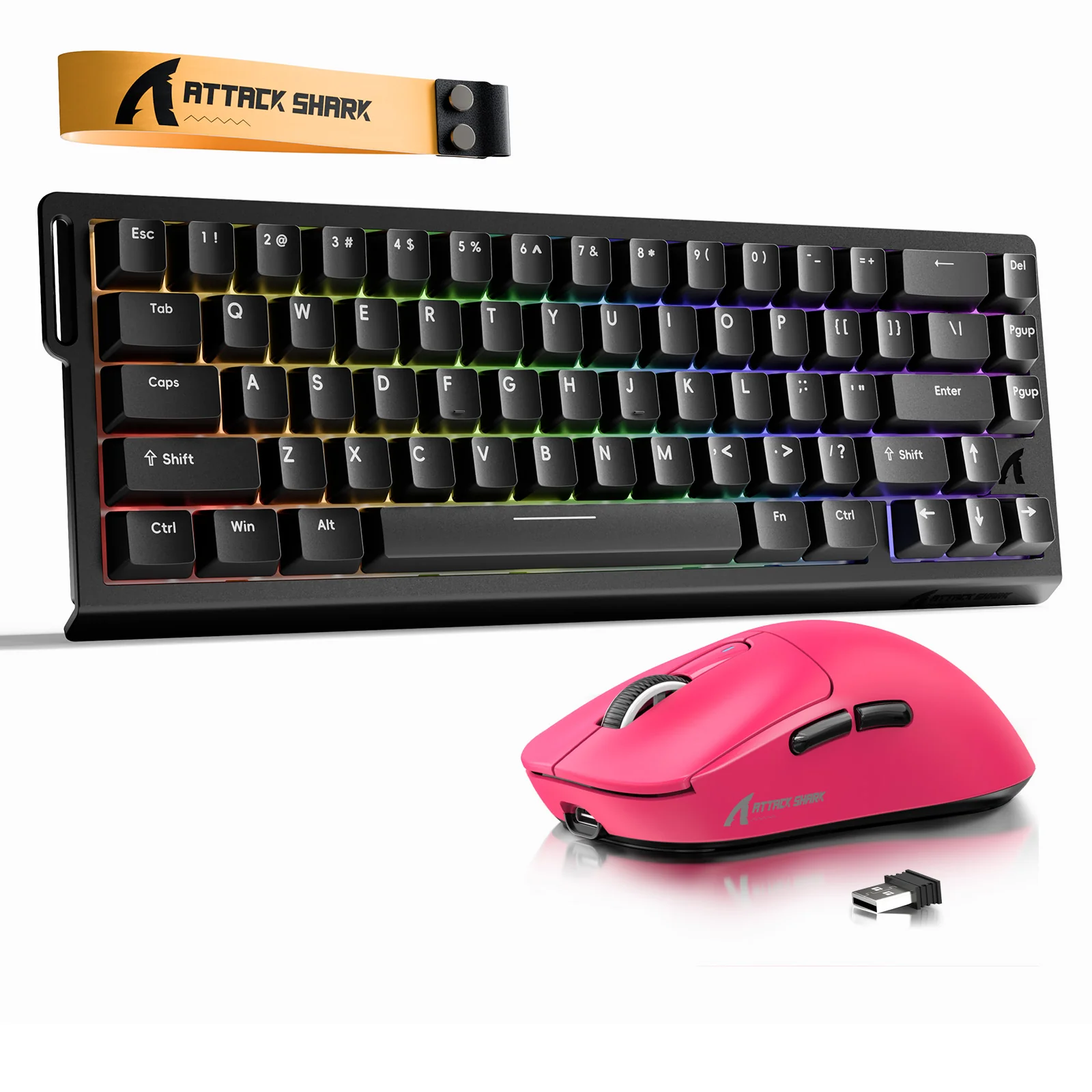 ATTACK SHARK X68HE Rapid Trigger Keyboard + X3 Wireless Gaming Mouse Bundle - Image 9