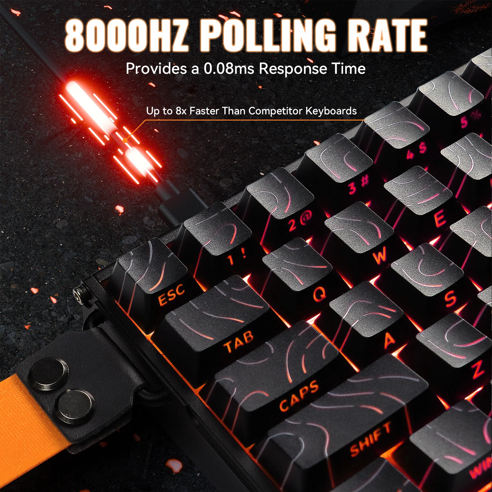 ATTACK SHARK X68MAX HE Rapid Trigger Aluminum Keyboard Magnetic Switch - Image 12