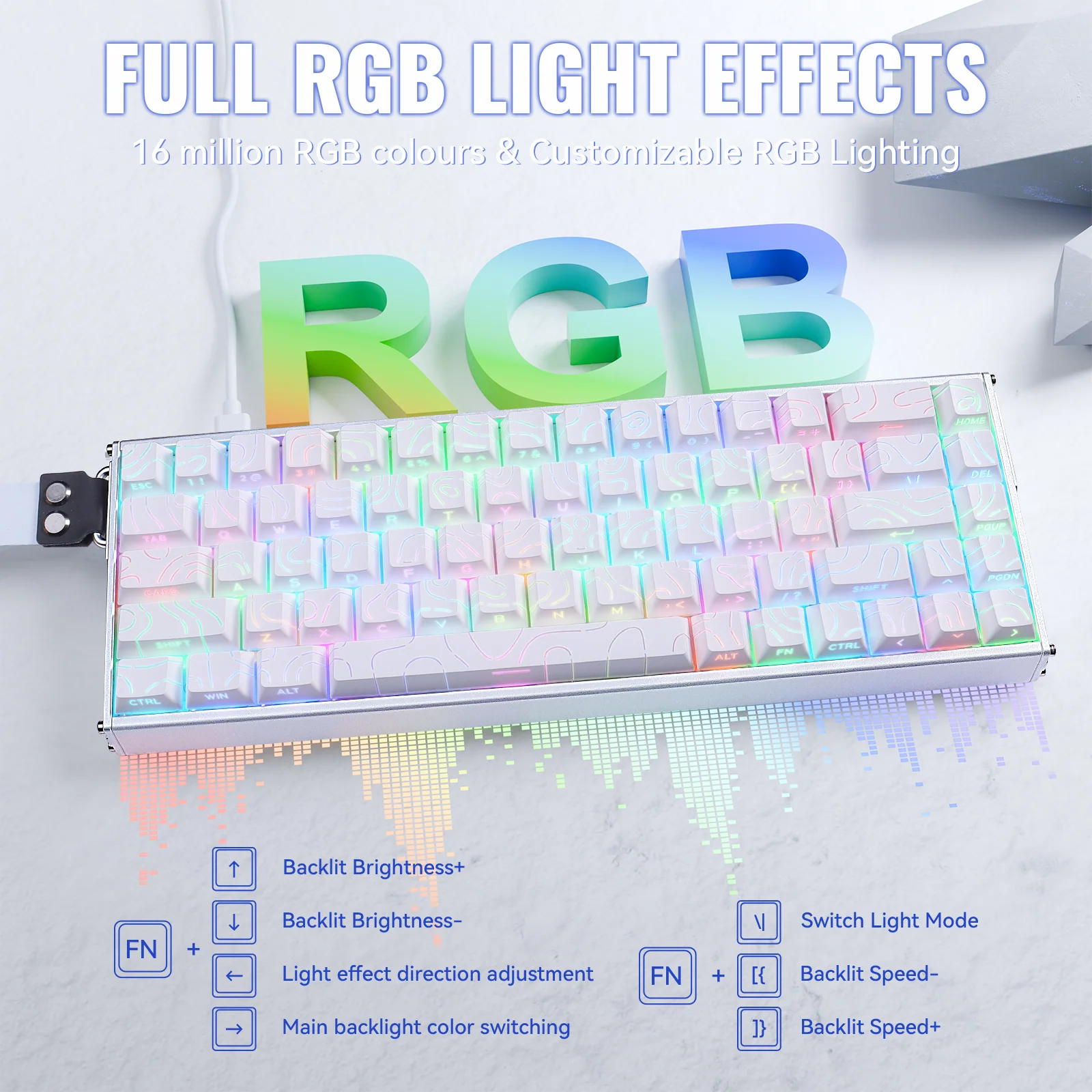 ATTACK SHARK X68MAX HE Rapid Trigger Aluminum Keyboard Magnetic Switch - Image 25