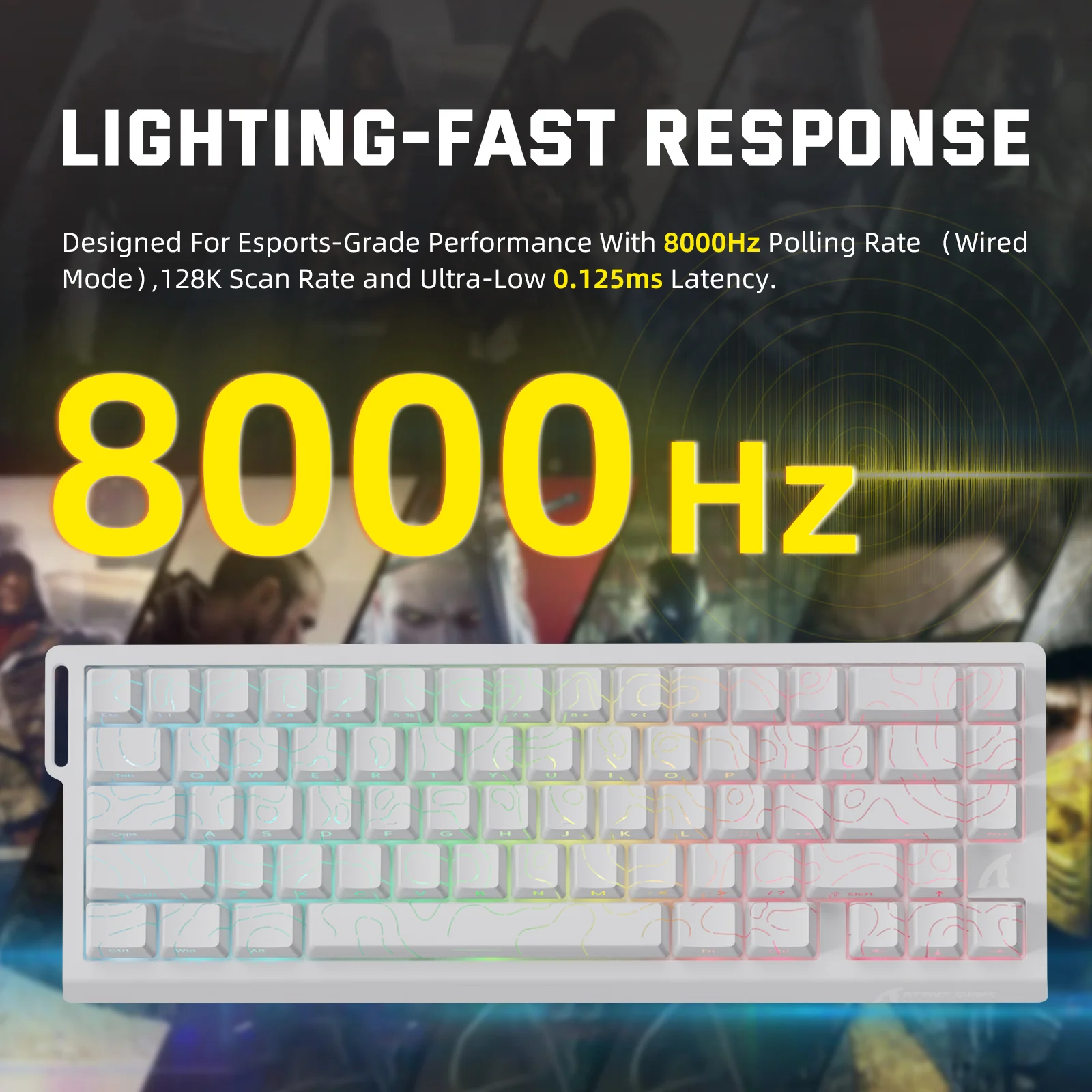 ATTACK SHARK X68PRO HE Wireless Rapid Trigger Keyboard Magnetic Switch - Image 22