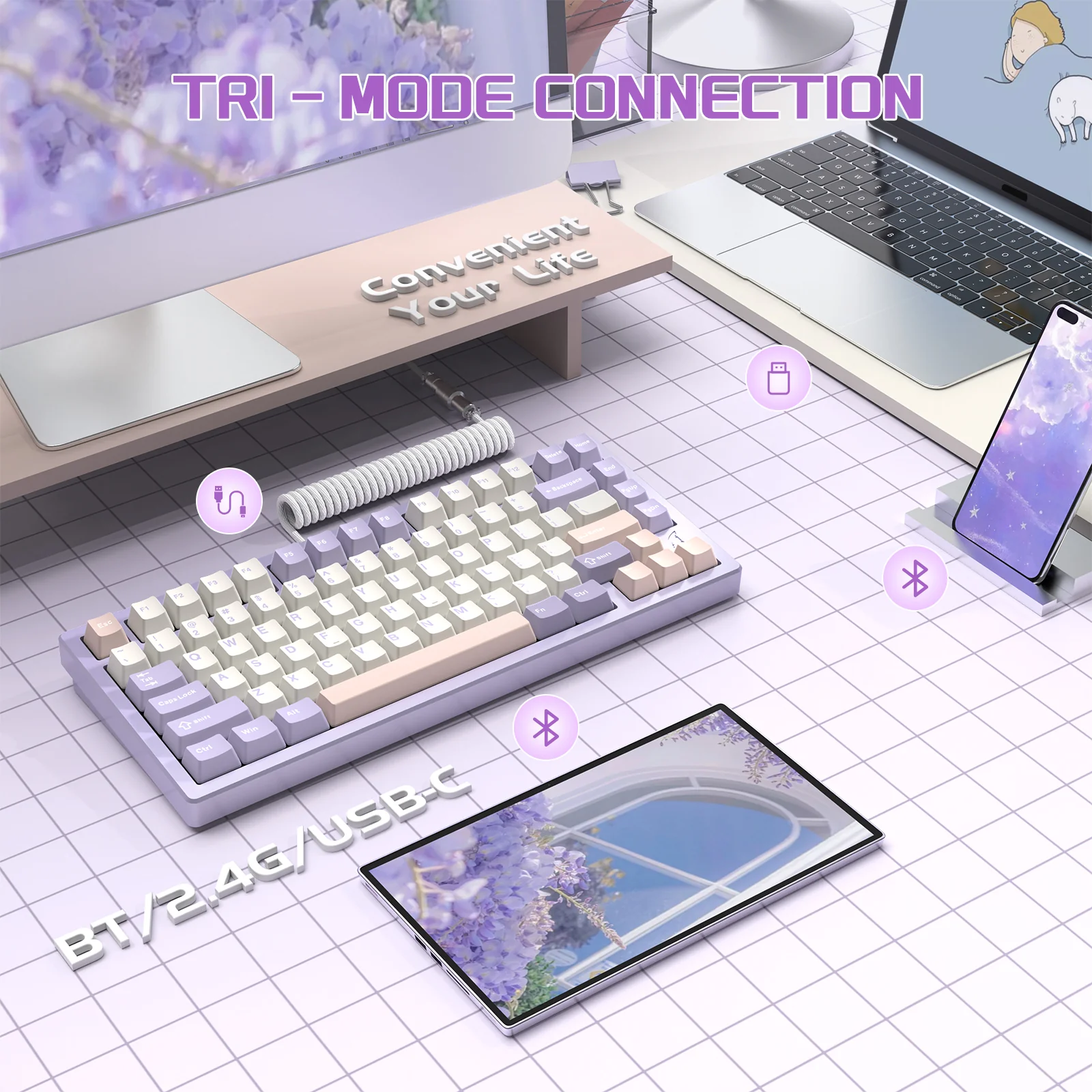 ATTACK SHARK X75 Full Aluminum Keyboard - Image 11