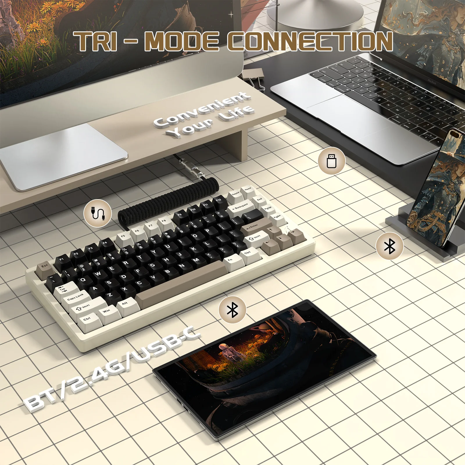 ATTACK SHARK X75 Full Aluminum Keyboard - Image 19