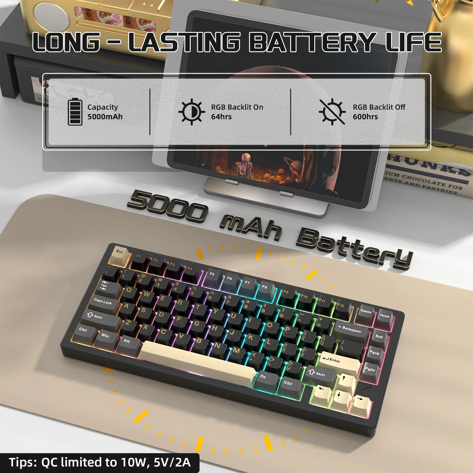 ATTACK SHARK X75 Full Aluminum Keyboard - Image 5