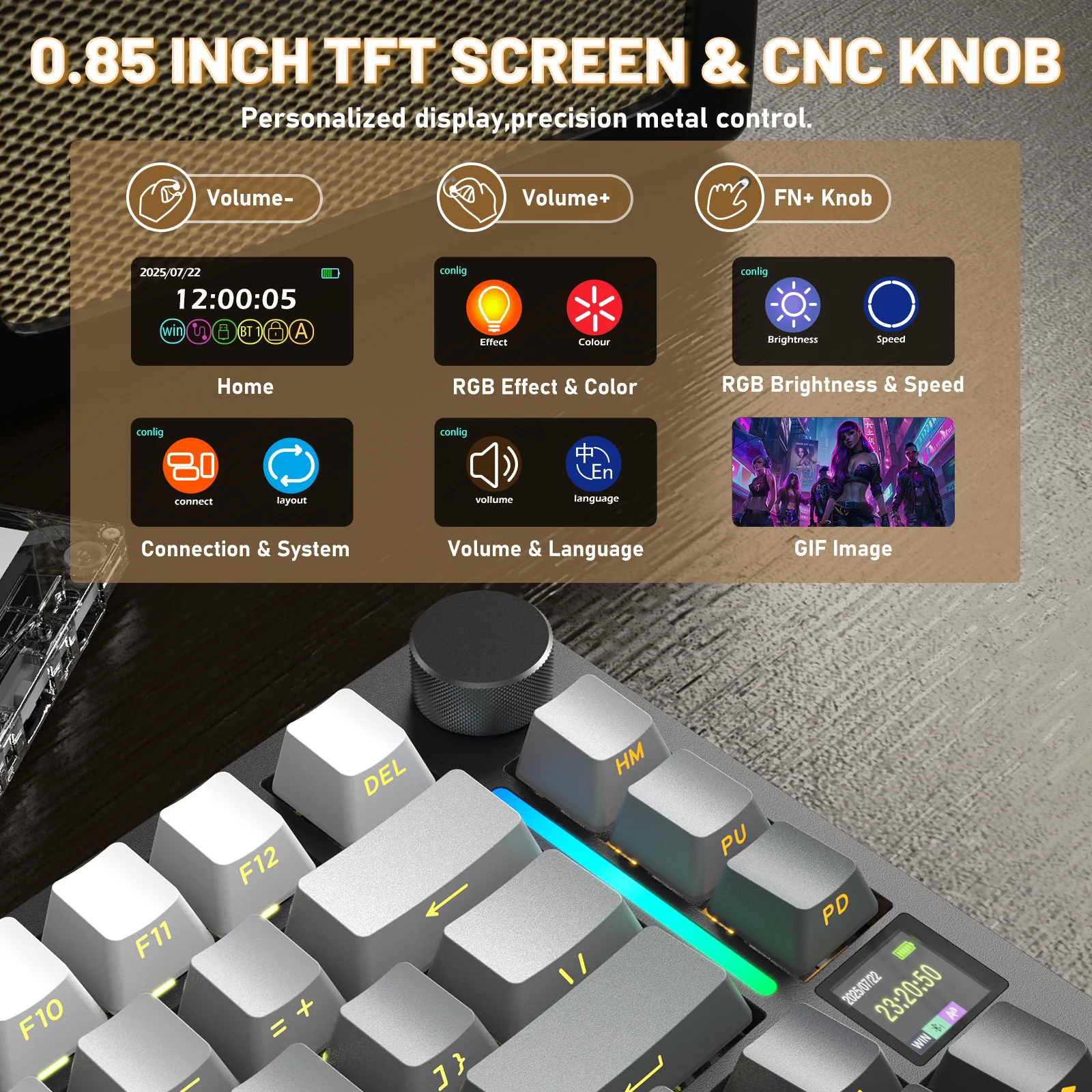 ATTACK SHARK X820ULTRA Mechanical Keyboard with C01ULTRA Coiled Cable - Image 62