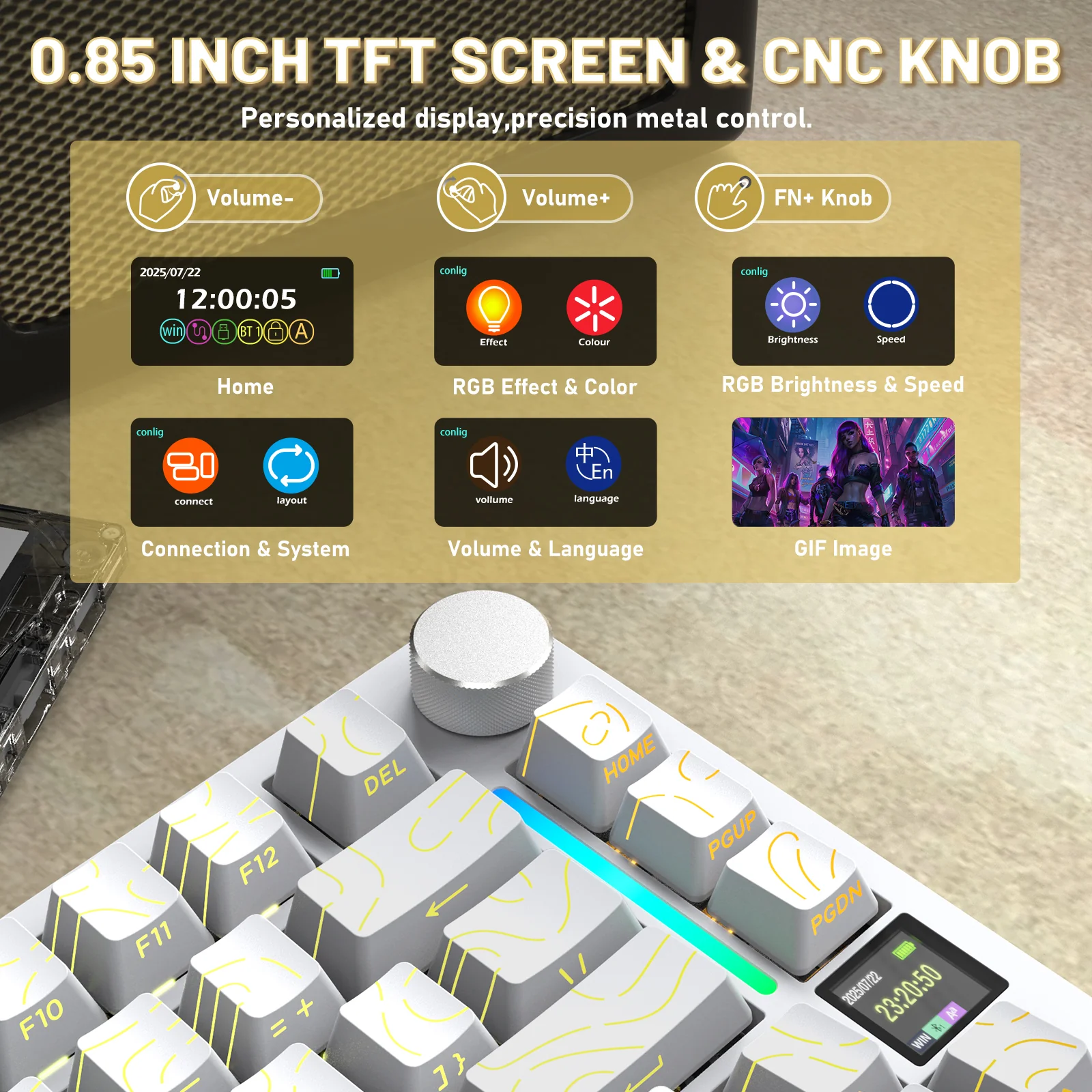 ATTACK SHARK X820ULTRA Mechanical Keyboard with C01ULTRA Coiled Cable - Image 79