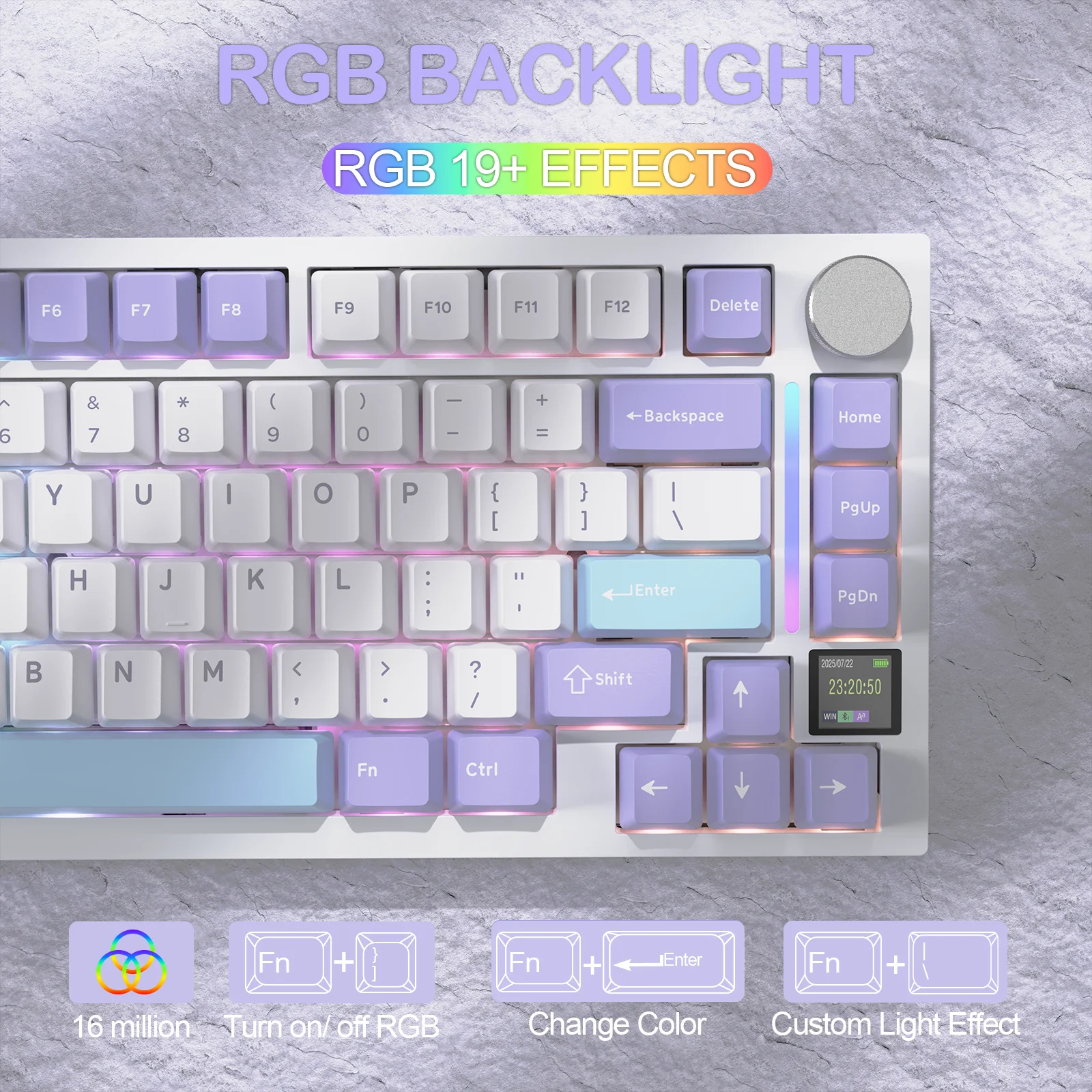 ATTACK SHARK X820Ultra Tri-mode Gasket Mechanical Keyboard - Image 14