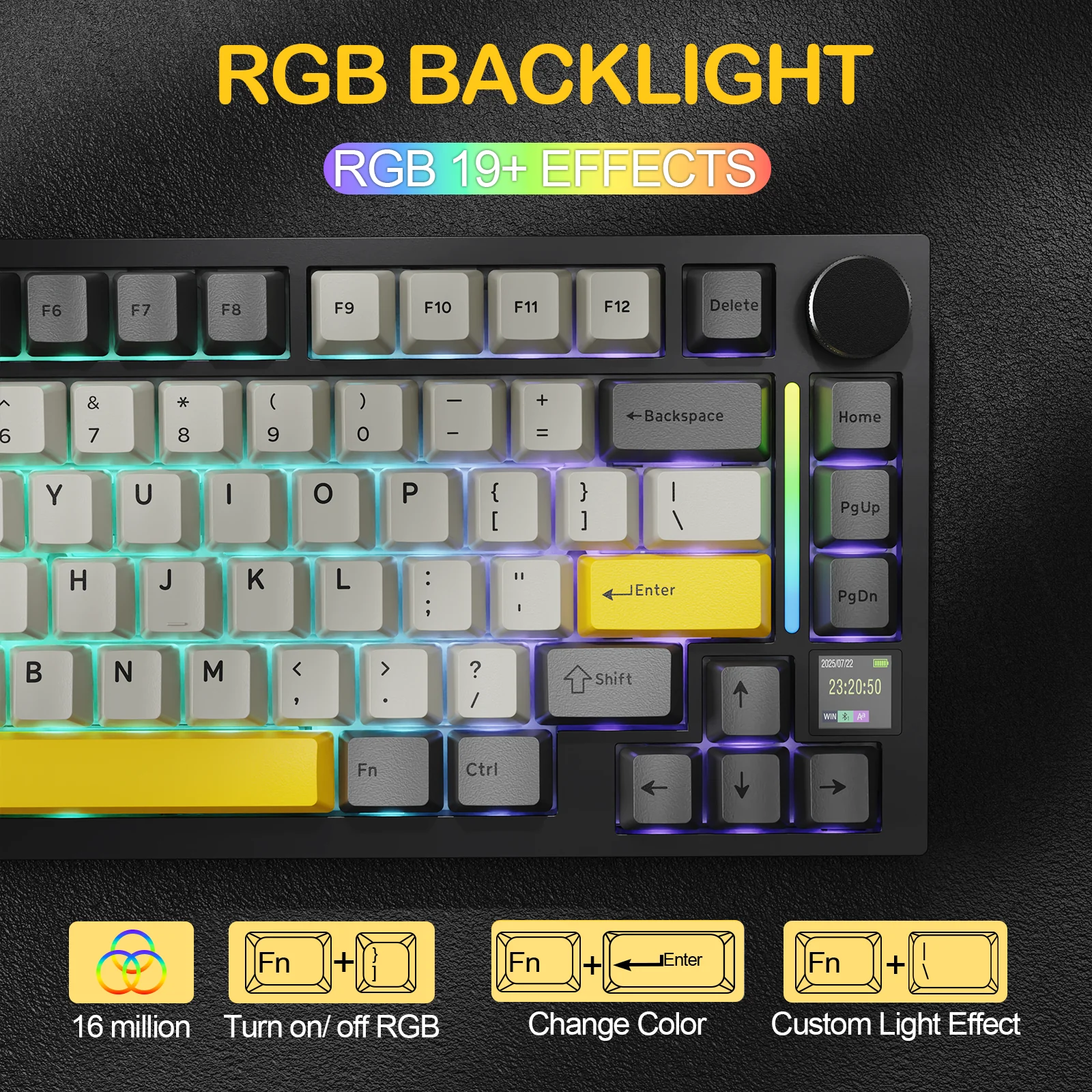 ATTACK SHARK X820Ultra Tri-mode Gasket Mechanical Keyboard - Image 41