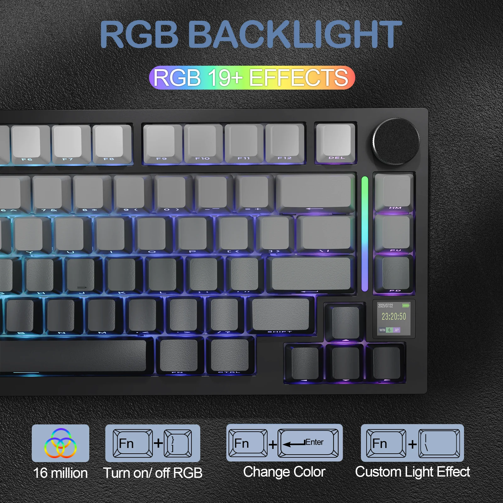 ATTACK SHARK X820Ultra Tri-mode Gasket Mechanical Keyboard - Image 52