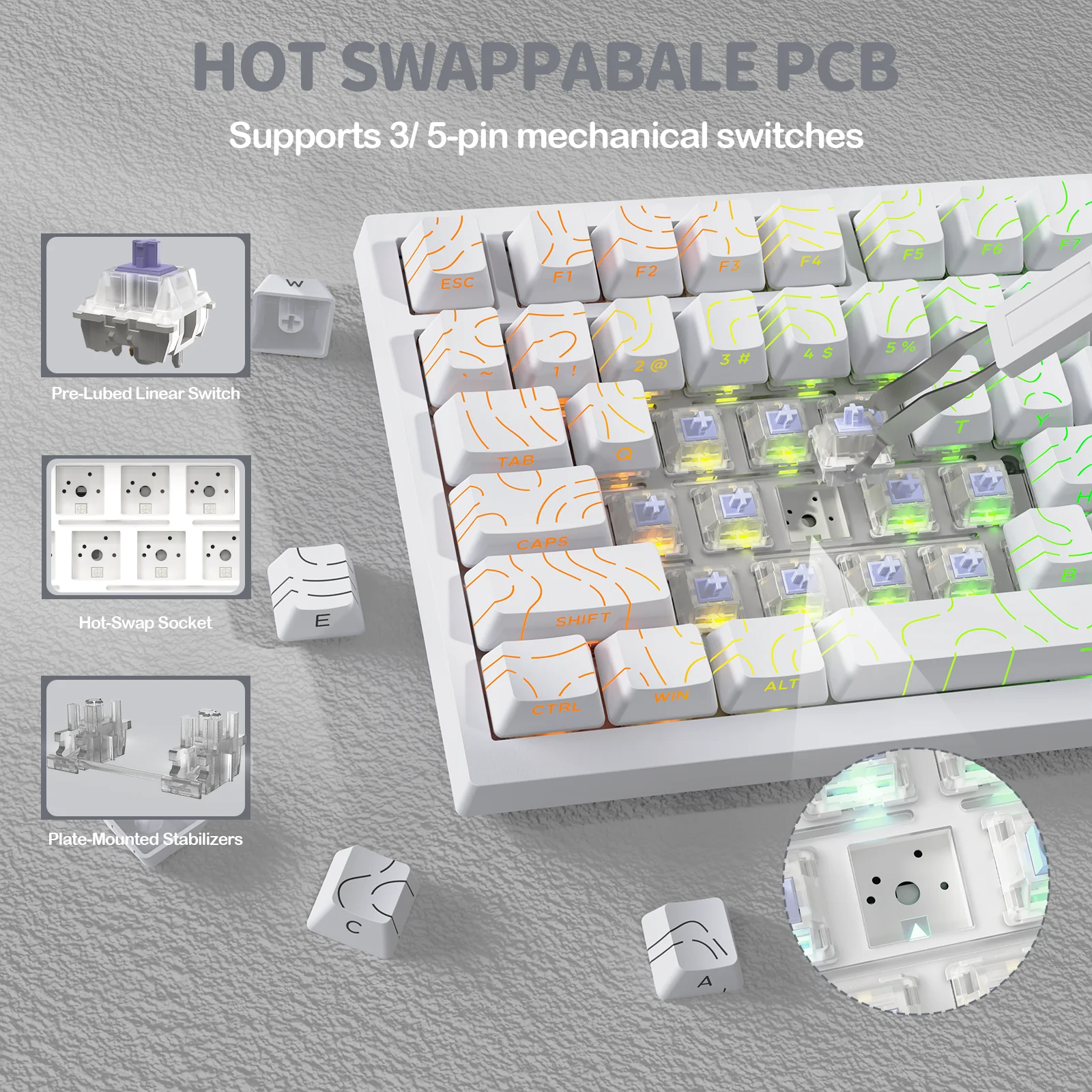 ATTACK SHARK X820Ultra Tri-mode Gasket Mechanical Keyboard - Image 76