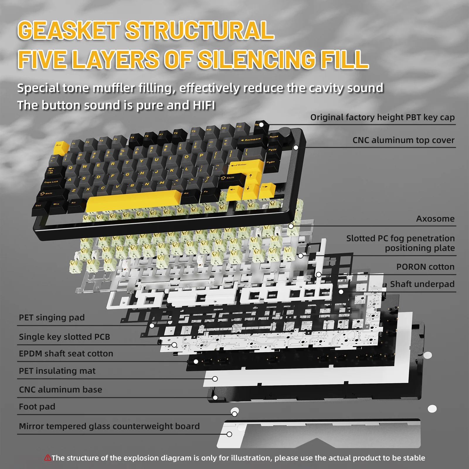 ATTACK SHARK X86 Full Aluminum Keyboard - Image 13