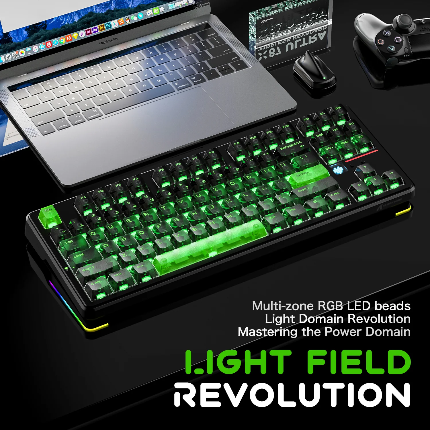 ATTACK SHARK X87 ULTRA Wireless Mechanical Keyboard With 8K Wireless Receiver - Image 6