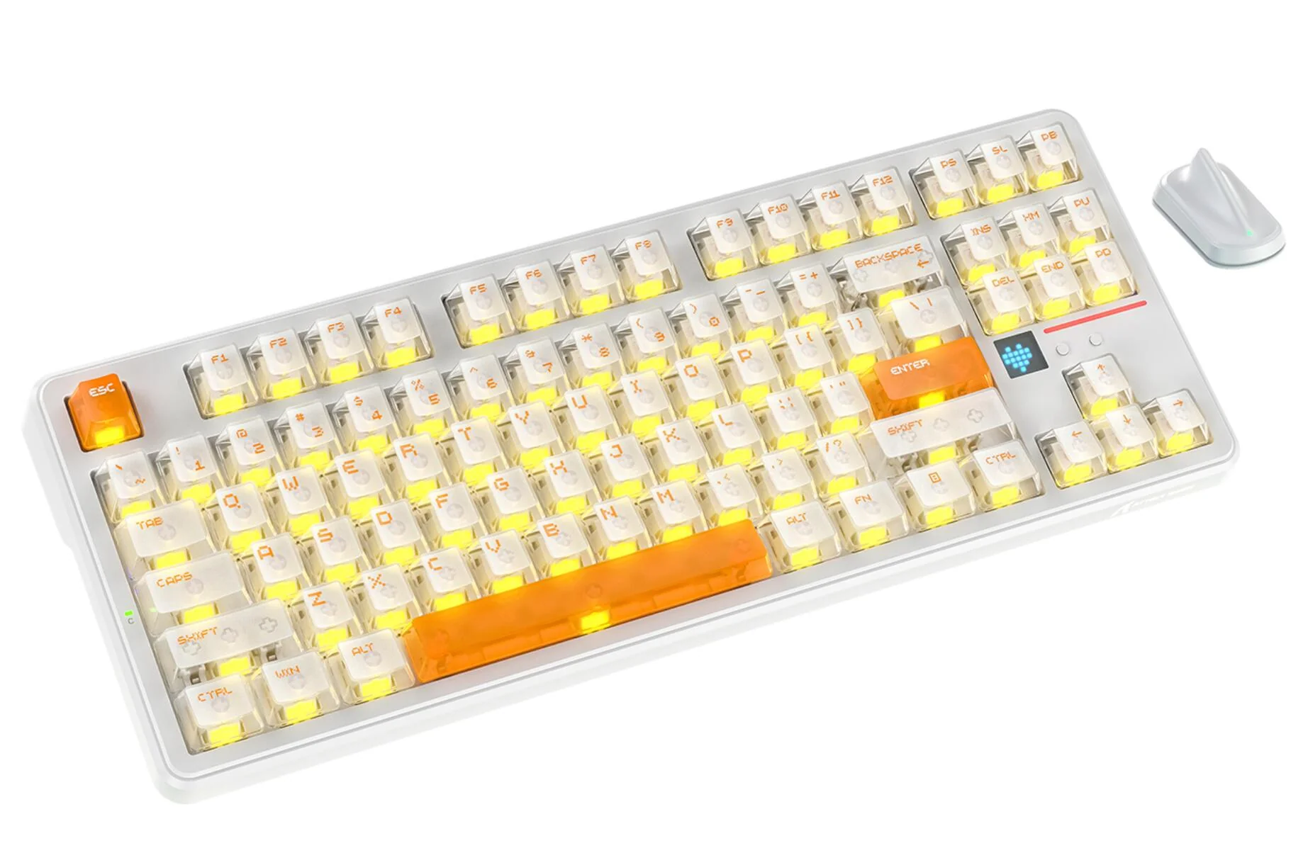 ATTACK SHARK X87 ULTRA Wireless Gaming Keyboard with 8KHz Receiver and RGB Coiled Cable - Image 5