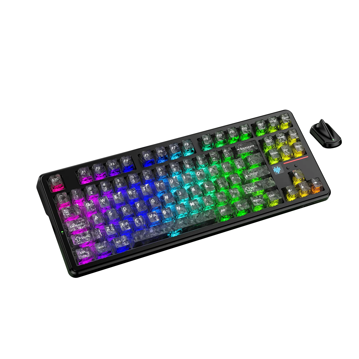 ATTACK SHARK X87 ULTRA Wireless Gaming Keyboard with 8KHz Receiver and RGB Coiled Cable - Image 6