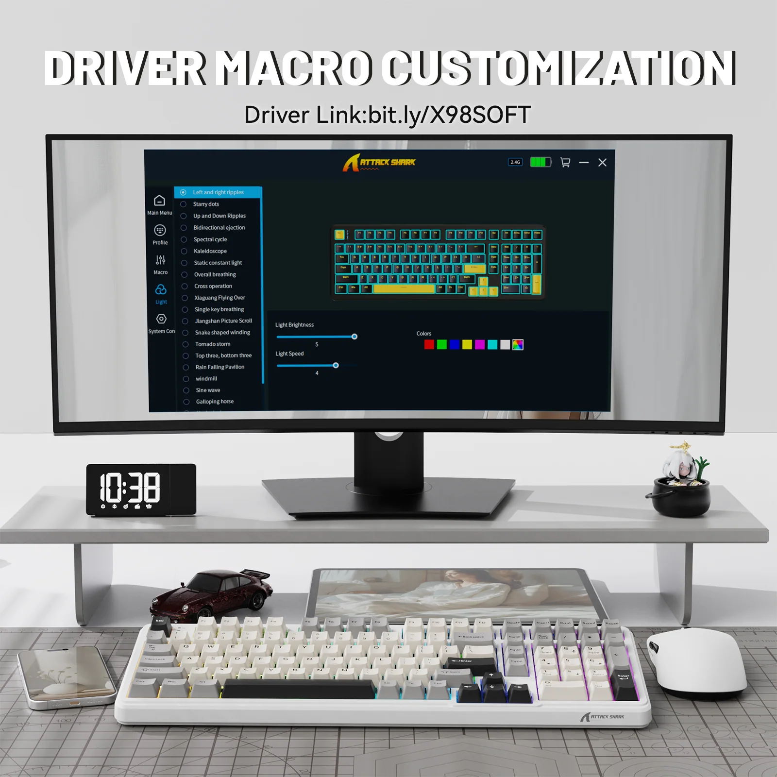 ATTACK SHARK X98 Full-size Wireless Mechanical Keyboard - Image 17