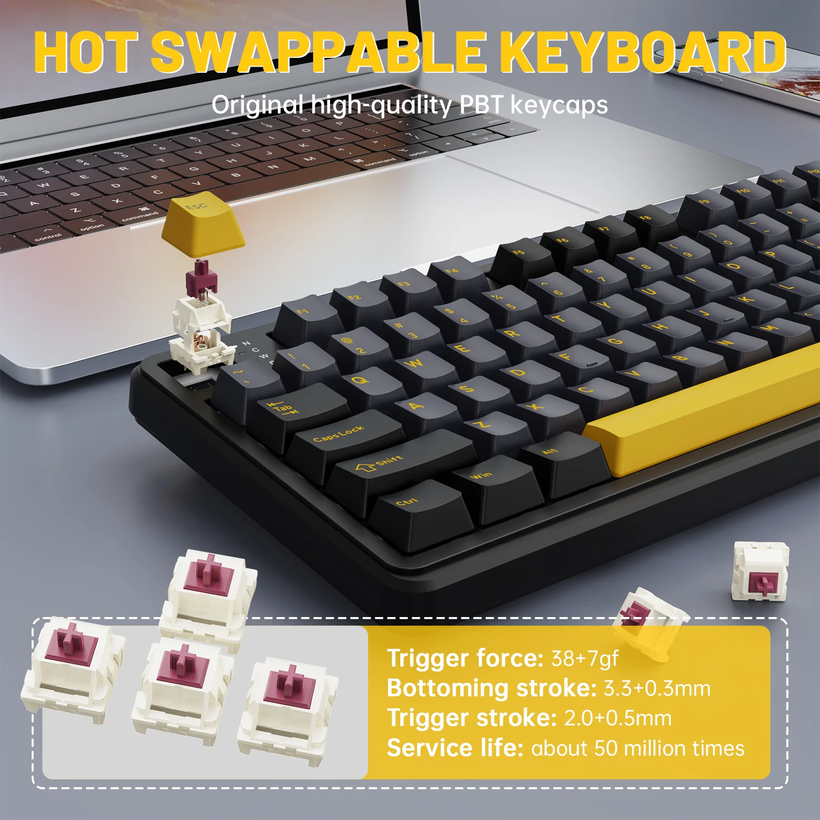 ATTACK SHARK X98PRO Wireless Gaming Keyboard - Image 23
