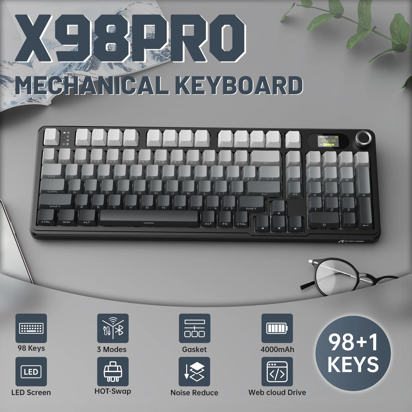 ATTACK SHARK X98PRO Wireless Gaming Keyboard - Image 29