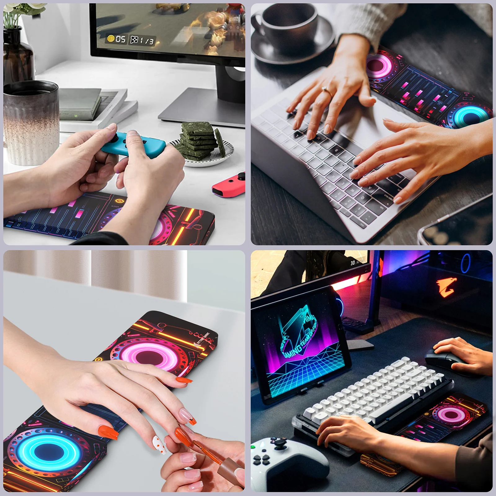 ATTACK SHARK Acrylic Wrist Rest with Pattern - Image 20