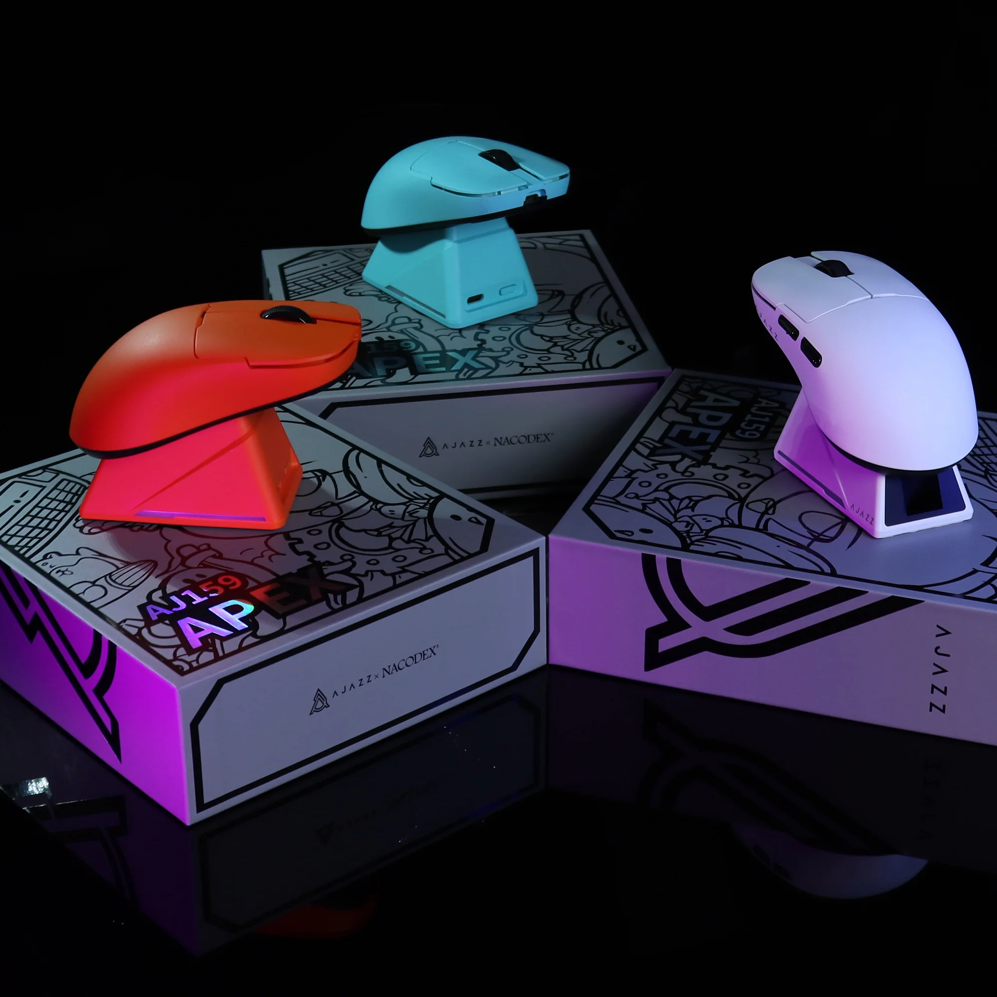 ATTACK SHARK x AJAZZ AJ159 APEX PAW3950 Triple Mode Gaming Mouse 8K - Image 16