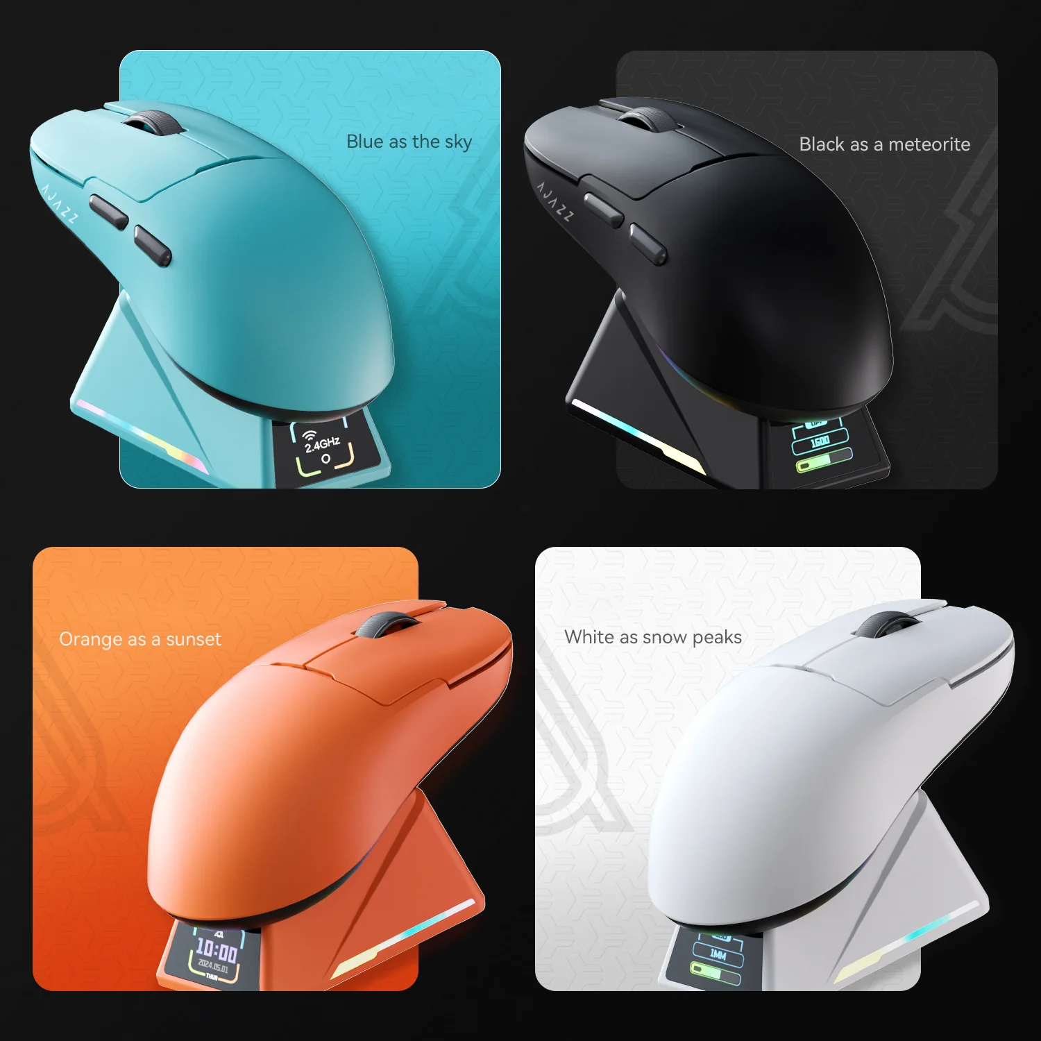 ATTACK SHARK x AJAZZ AJ159 APEX PAW3950 Triple Mode Gaming Mouse 8K - Image 21