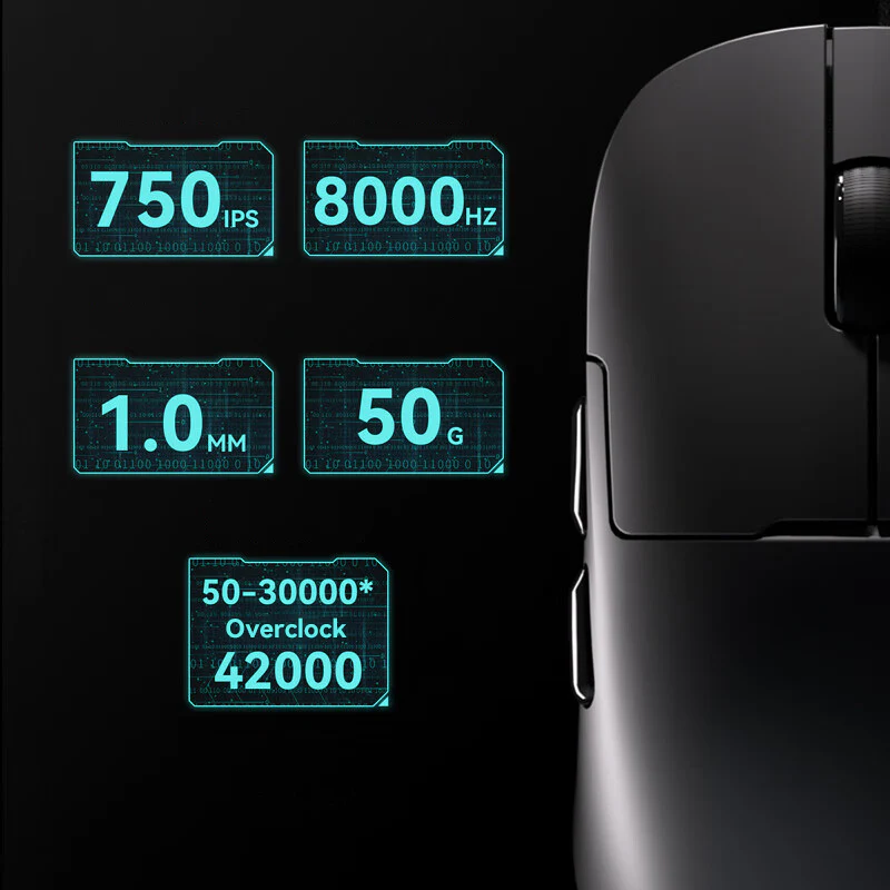 ATTACK SHARK x AJAZZ AJ159 APEX PAW3950 Triple Mode Gaming Mouse 8K - Image 24