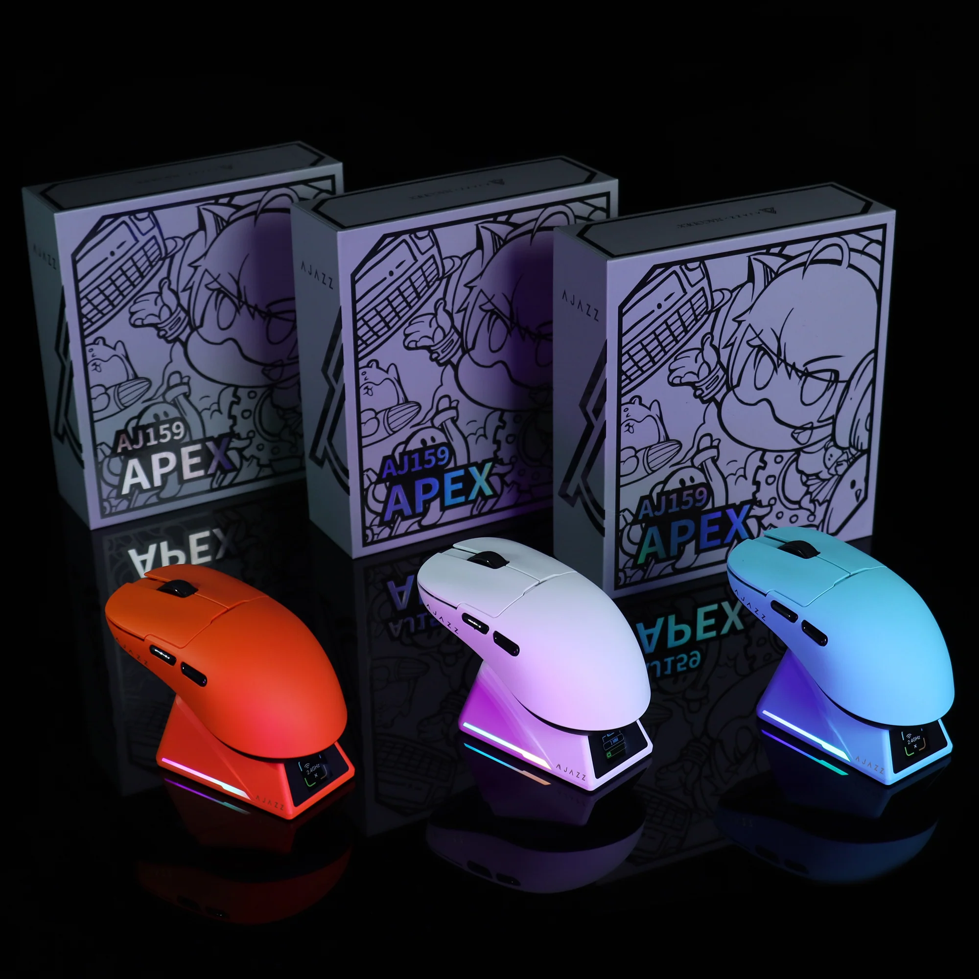 ATTACK SHARK x AJAZZ AJ159 APEX PAW3950 Triple Mode Gaming Mouse 8K - Image 9