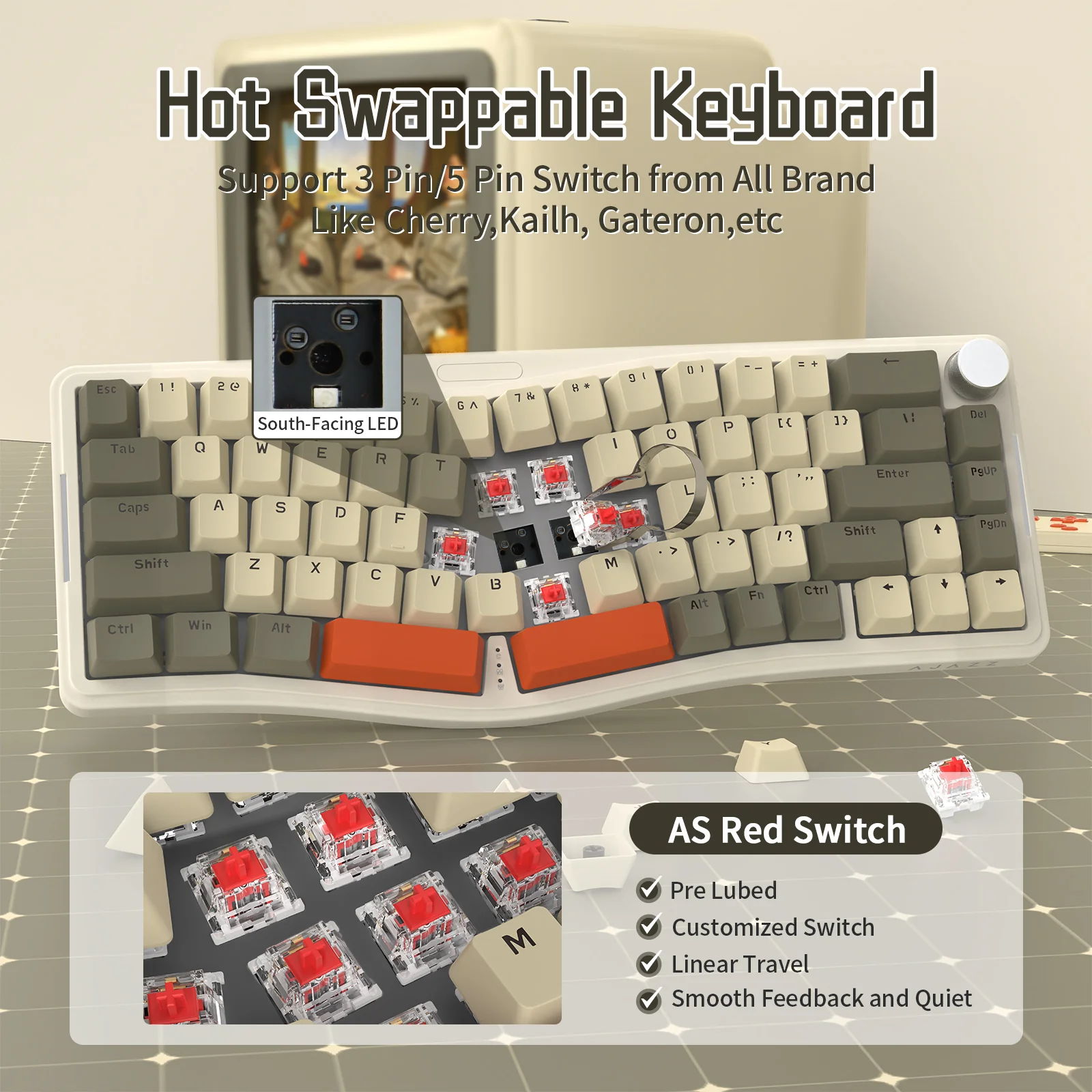 ATTACK SHARK x AJAZZ AKS068 Alice Mechanical Keyboard - Image 14