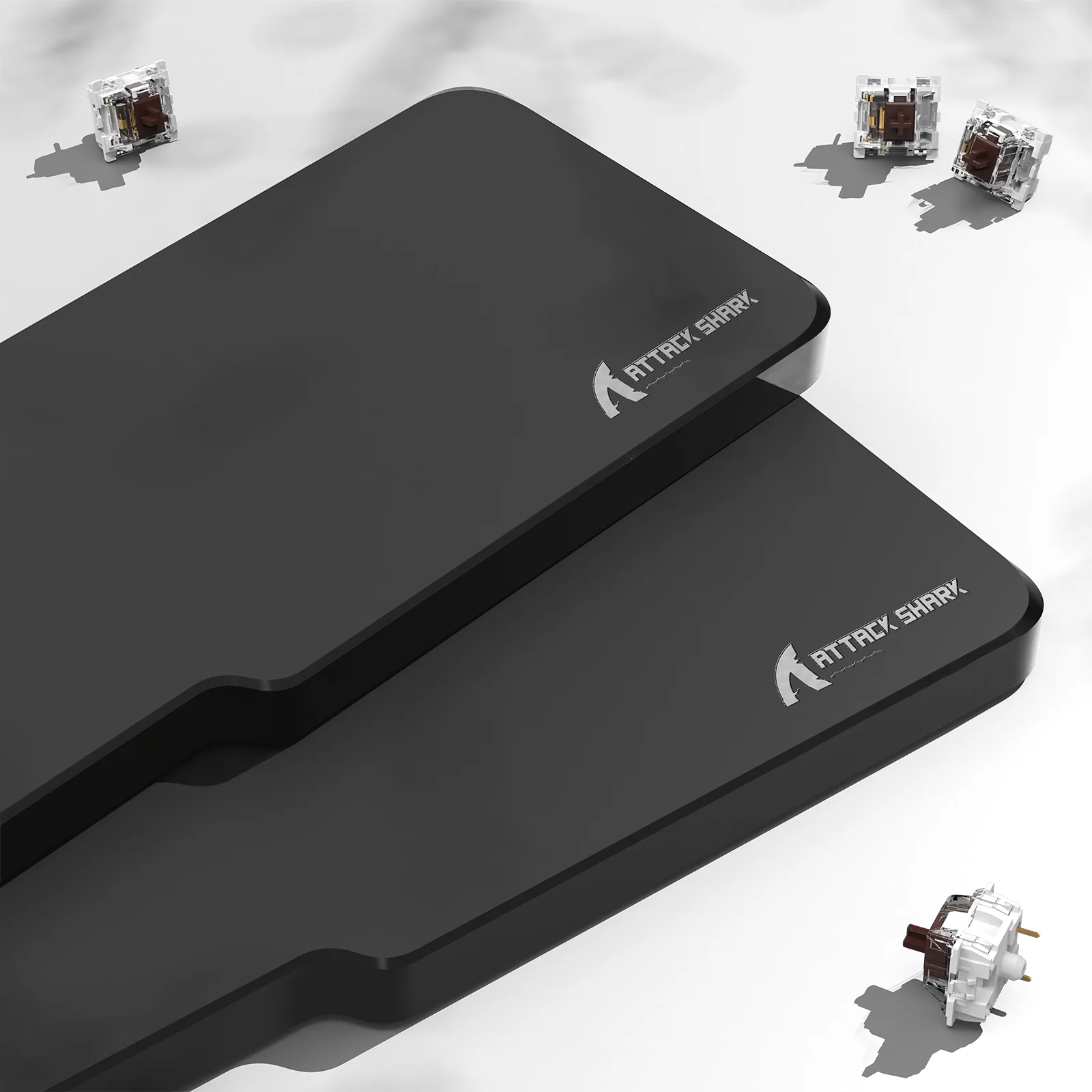 ATTACK SHARK Black Acrylic Wrist Rest - Image 15